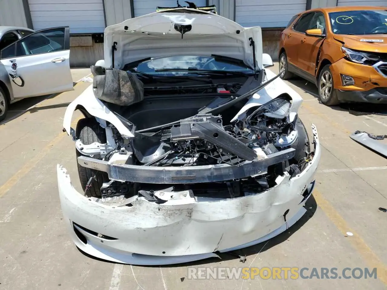 5 fotografías del automóvil dañado 5YJ3E1EA4MF929654 TESLA MODEL 3 2021