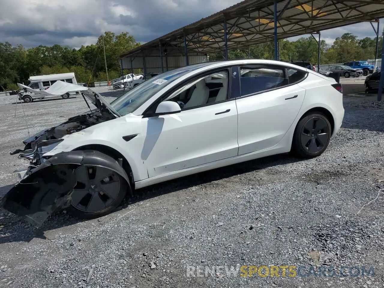 1 fotografías del automóvil dañado 5YJ3E1EA4MF938838 TESLA MODEL 3 2021