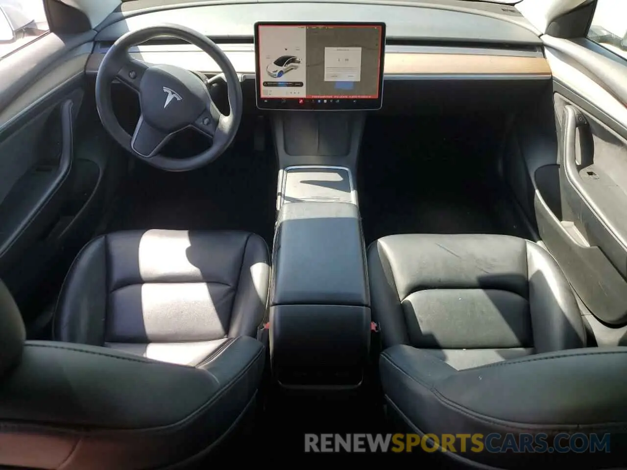 8 fotografías del automóvil dañado 5YJ3E1EA4MF976215 TESLA MODEL 3 2021