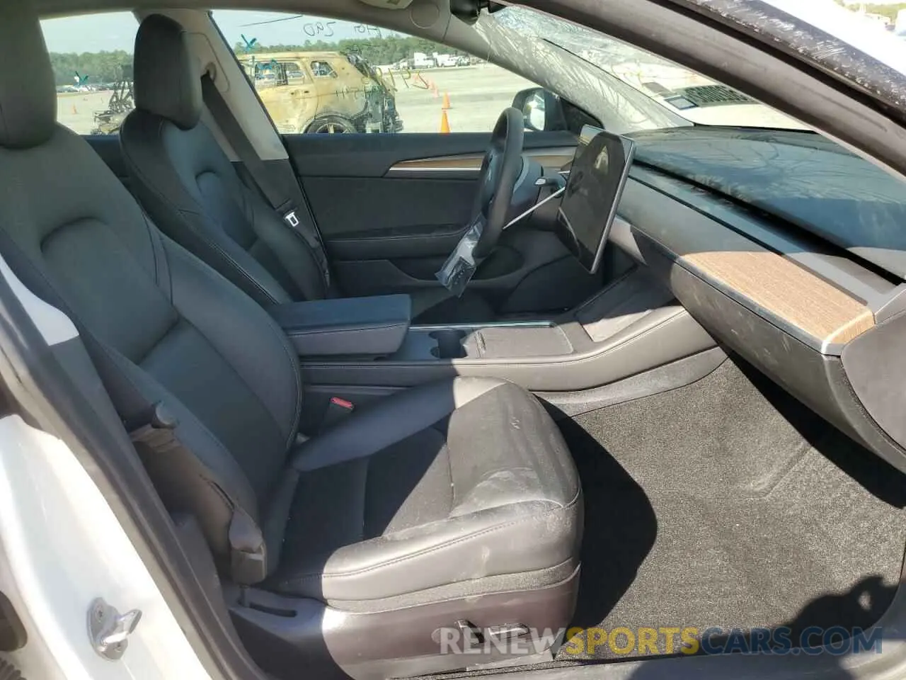 5 fotografías del automóvil dañado 5YJ3E1EA4MF991541 TESLA MODEL 3 2021