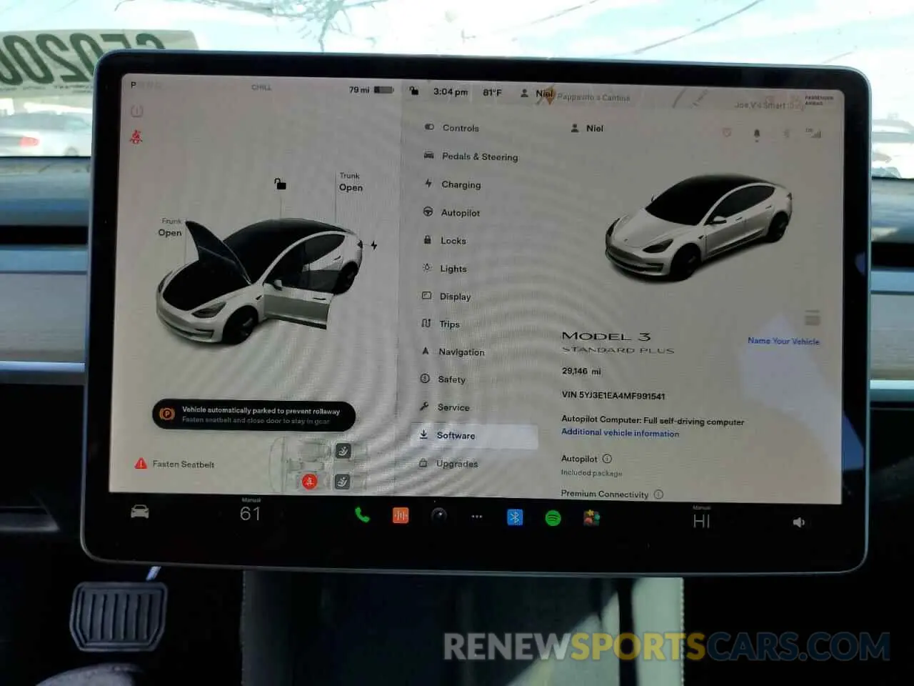 8 fotografías del automóvil dañado 5YJ3E1EA4MF991541 TESLA MODEL 3 2021