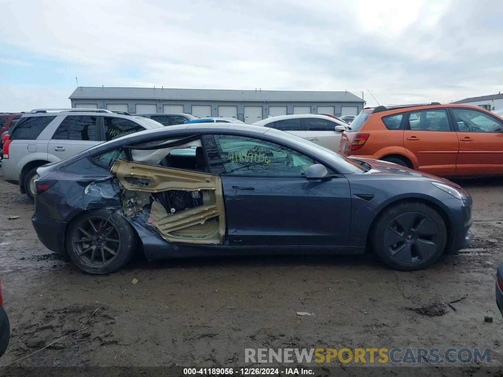 12 fotografías del automóvil dañado 5YJ3E1EA5MF009614 TESLA MODEL 3 2021