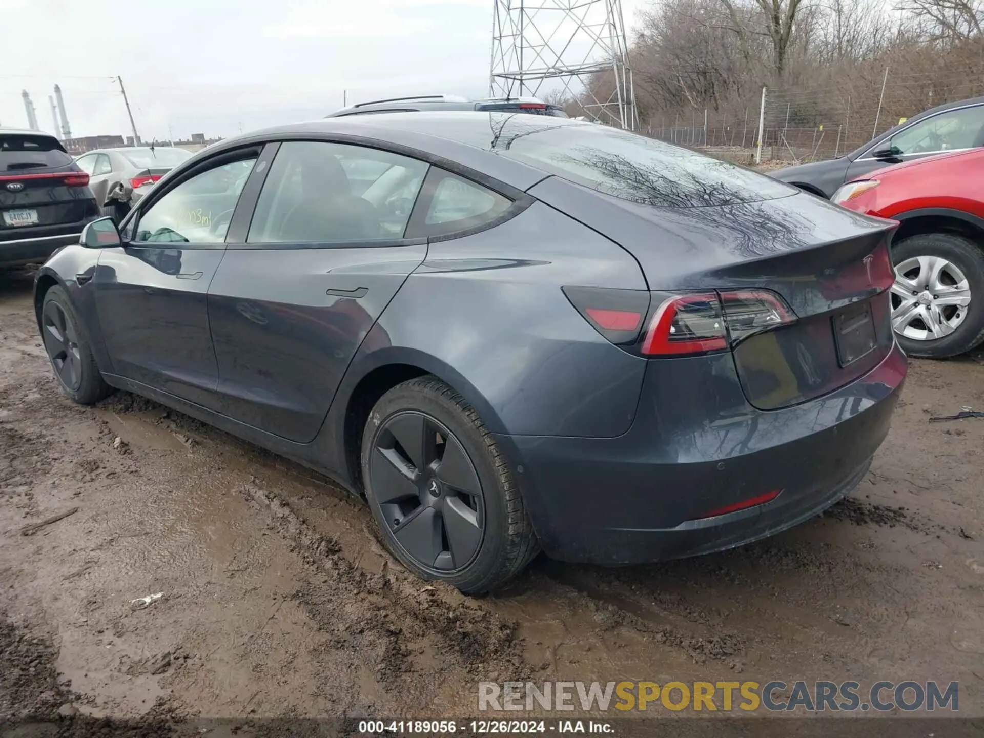 3 fotografías del automóvil dañado 5YJ3E1EA5MF009614 TESLA MODEL 3 2021