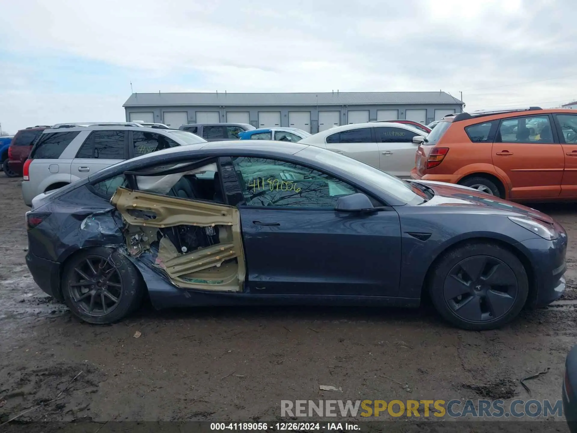 6 fotografías del automóvil dañado 5YJ3E1EA5MF009614 TESLA MODEL 3 2021