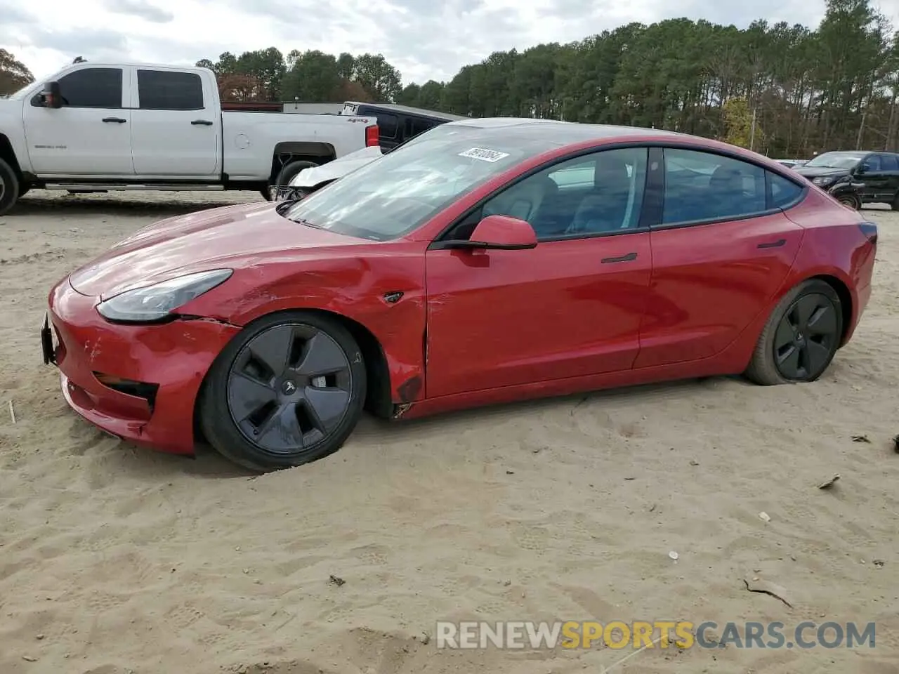1 fotografías del automóvil dañado 5YJ3E1EA5MF016157 TESLA MODEL 3 2021