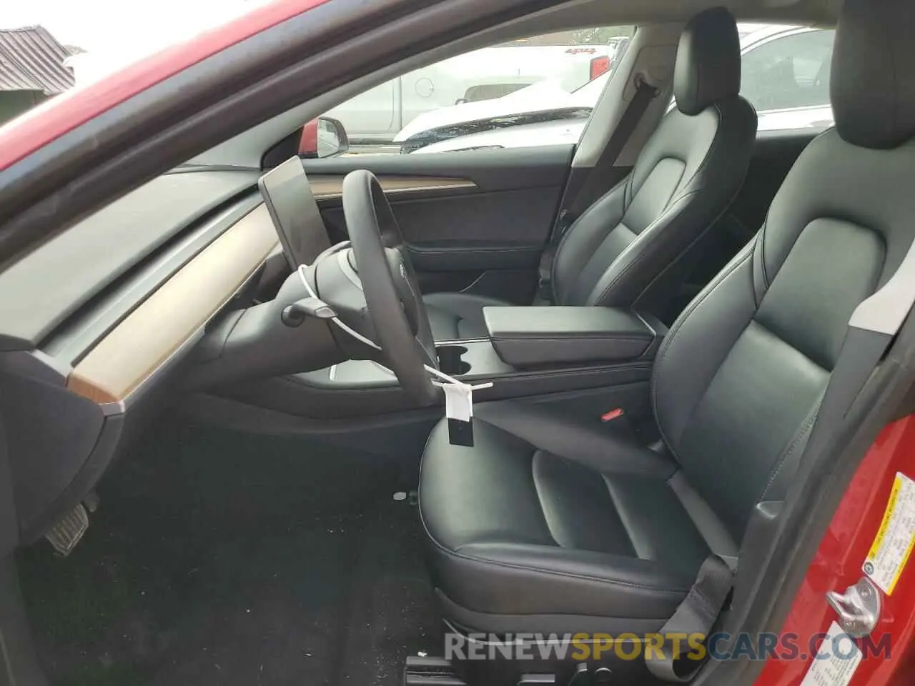 7 fotografías del automóvil dañado 5YJ3E1EA5MF016157 TESLA MODEL 3 2021