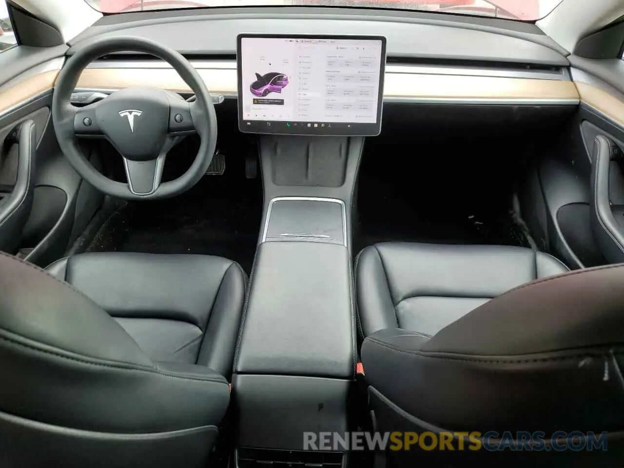 8 fotografías del automóvil dañado 5YJ3E1EA5MF016157 TESLA MODEL 3 2021