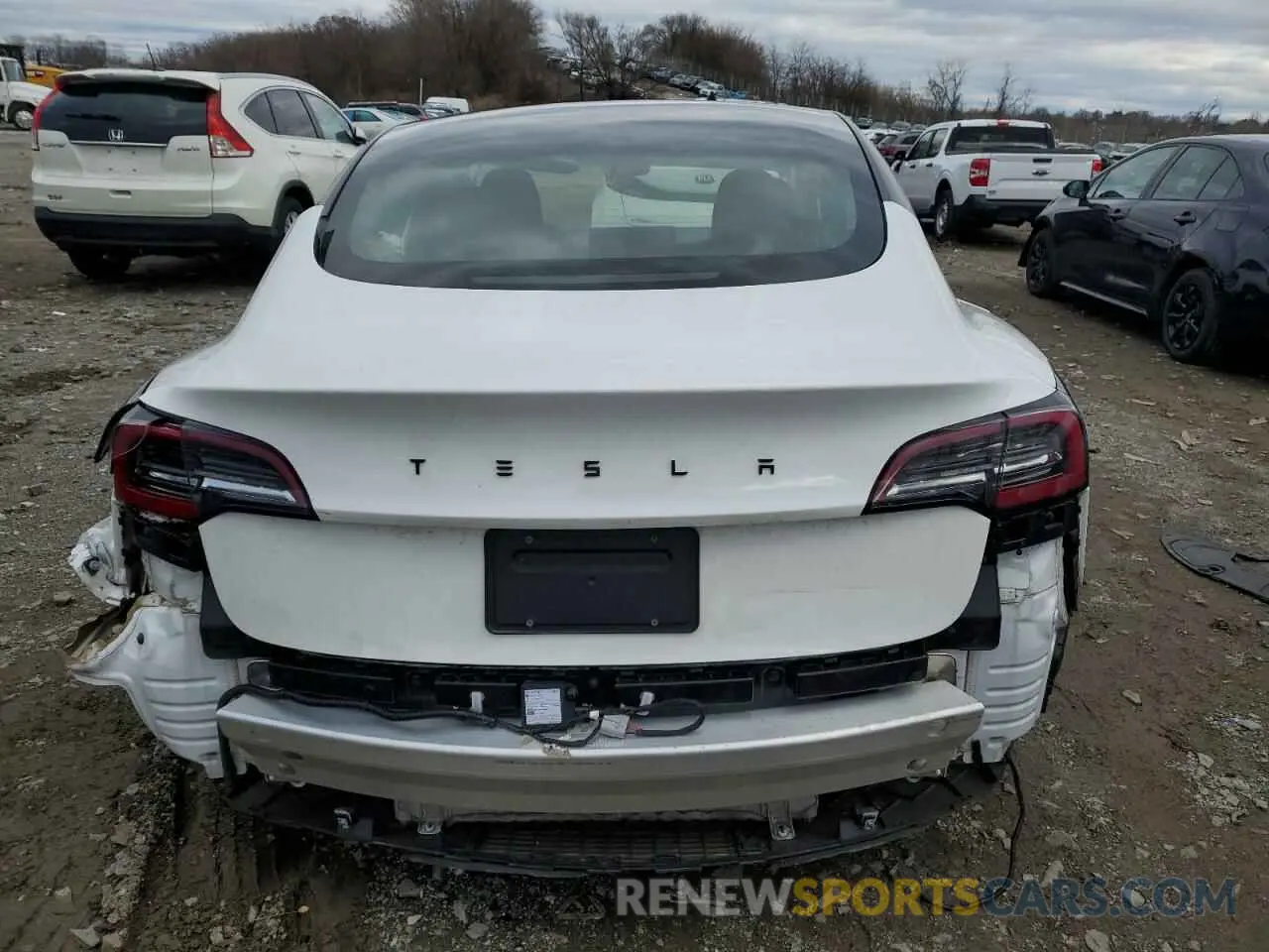 6 fotografías del automóvil dañado 5YJ3E1EA5MF028051 TESLA MODEL 3 2021