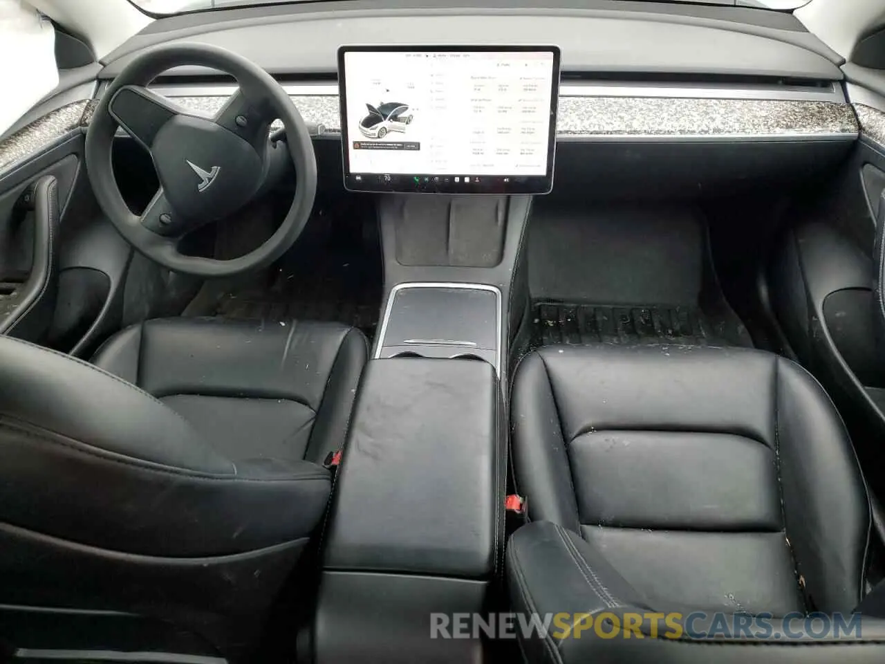 8 fotografías del automóvil dañado 5YJ3E1EA5MF028051 TESLA MODEL 3 2021