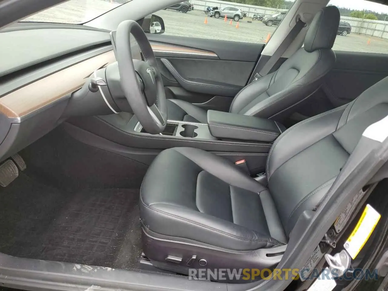 7 fotografías del automóvil dañado 5YJ3E1EA5MF029703 TESLA MODEL 3 2021