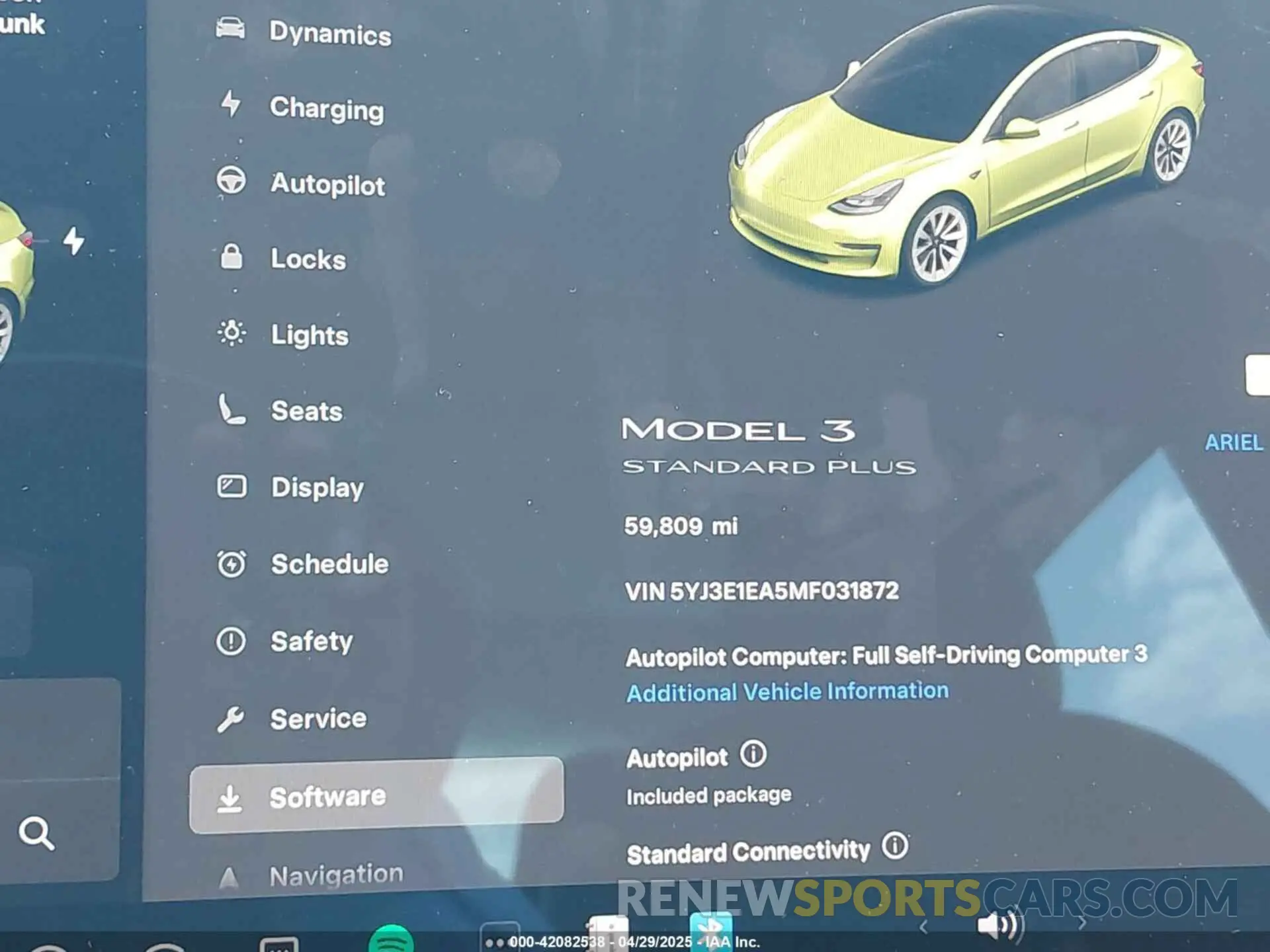 14 fotografías del automóvil dañado 5YJ3E1EA5MF031872 TESLA MODEL 3 2021