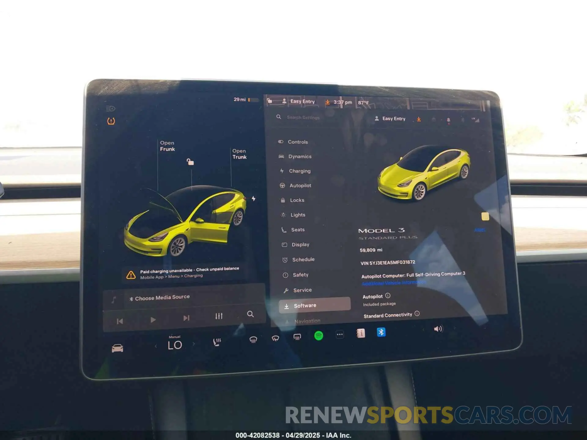 17 fotografías del automóvil dañado 5YJ3E1EA5MF031872 TESLA MODEL 3 2021