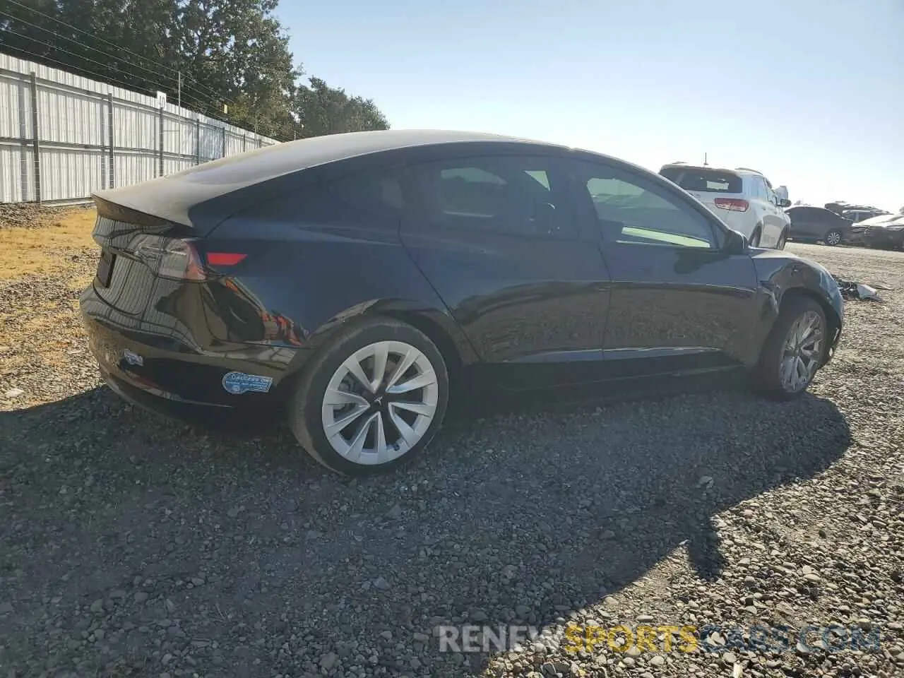 3 fotografías del automóvil dañado 5YJ3E1EA5MF048364 TESLA MODEL 3 2021