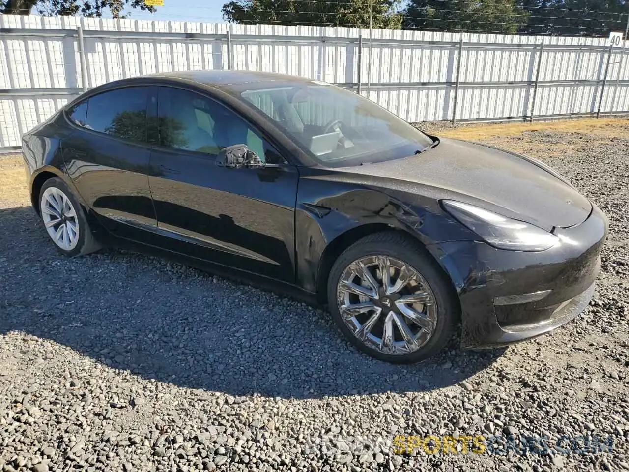 4 fotografías del automóvil dañado 5YJ3E1EA5MF048364 TESLA MODEL 3 2021