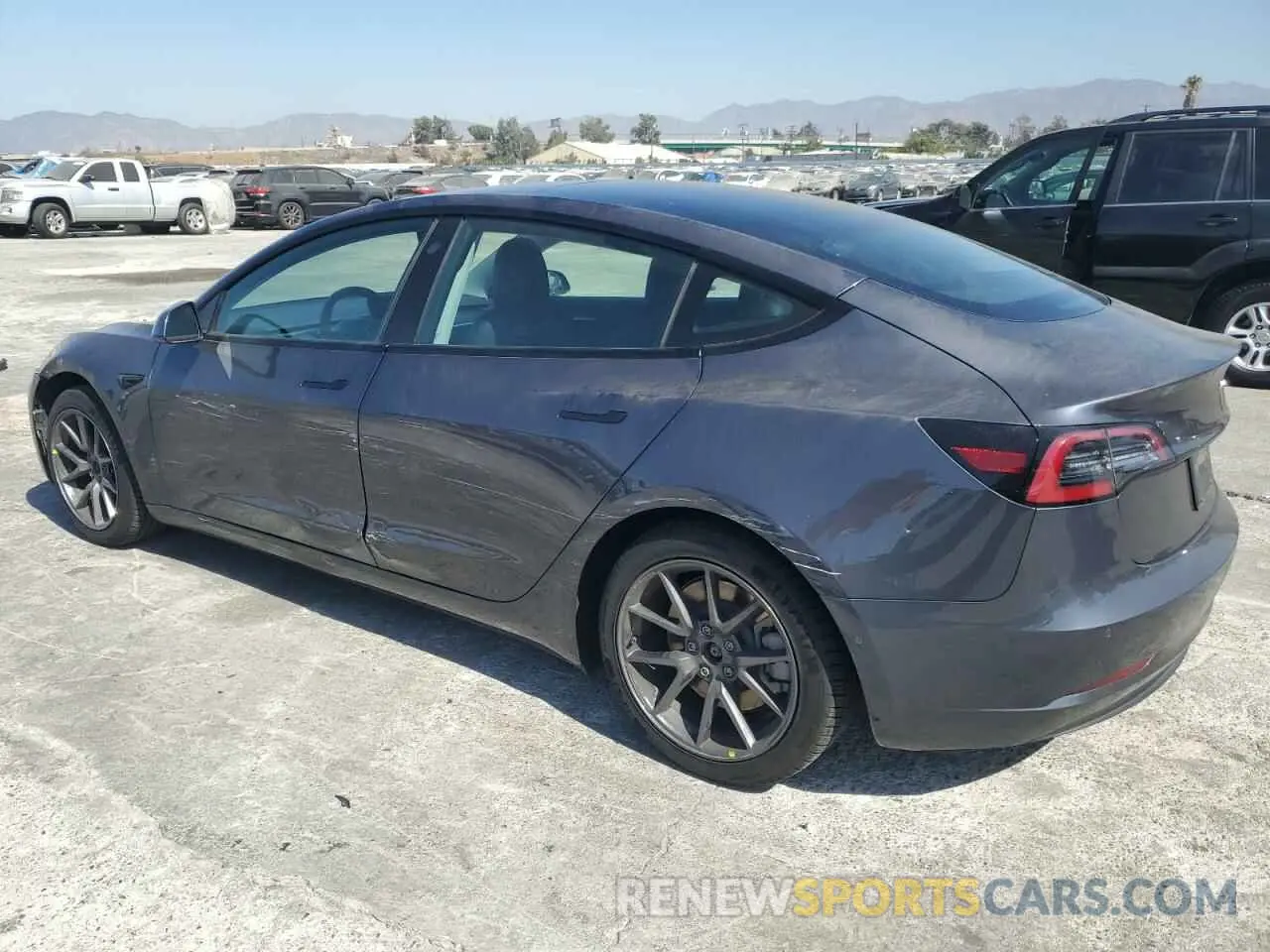 2 fotografías del automóvil dañado 5YJ3E1EA5MF068839 TESLA MODEL 3 2021