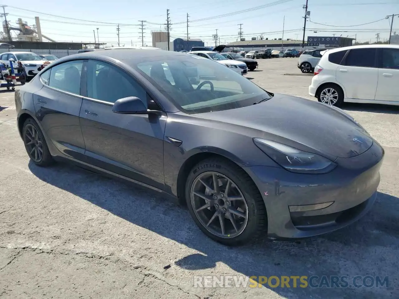 4 fotografías del automóvil dañado 5YJ3E1EA5MF068839 TESLA MODEL 3 2021