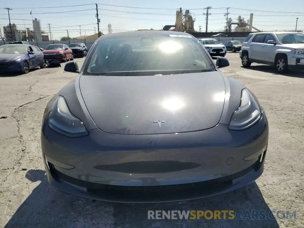 5 fotografías del automóvil dañado 5YJ3E1EA5MF068839 TESLA MODEL 3 2021