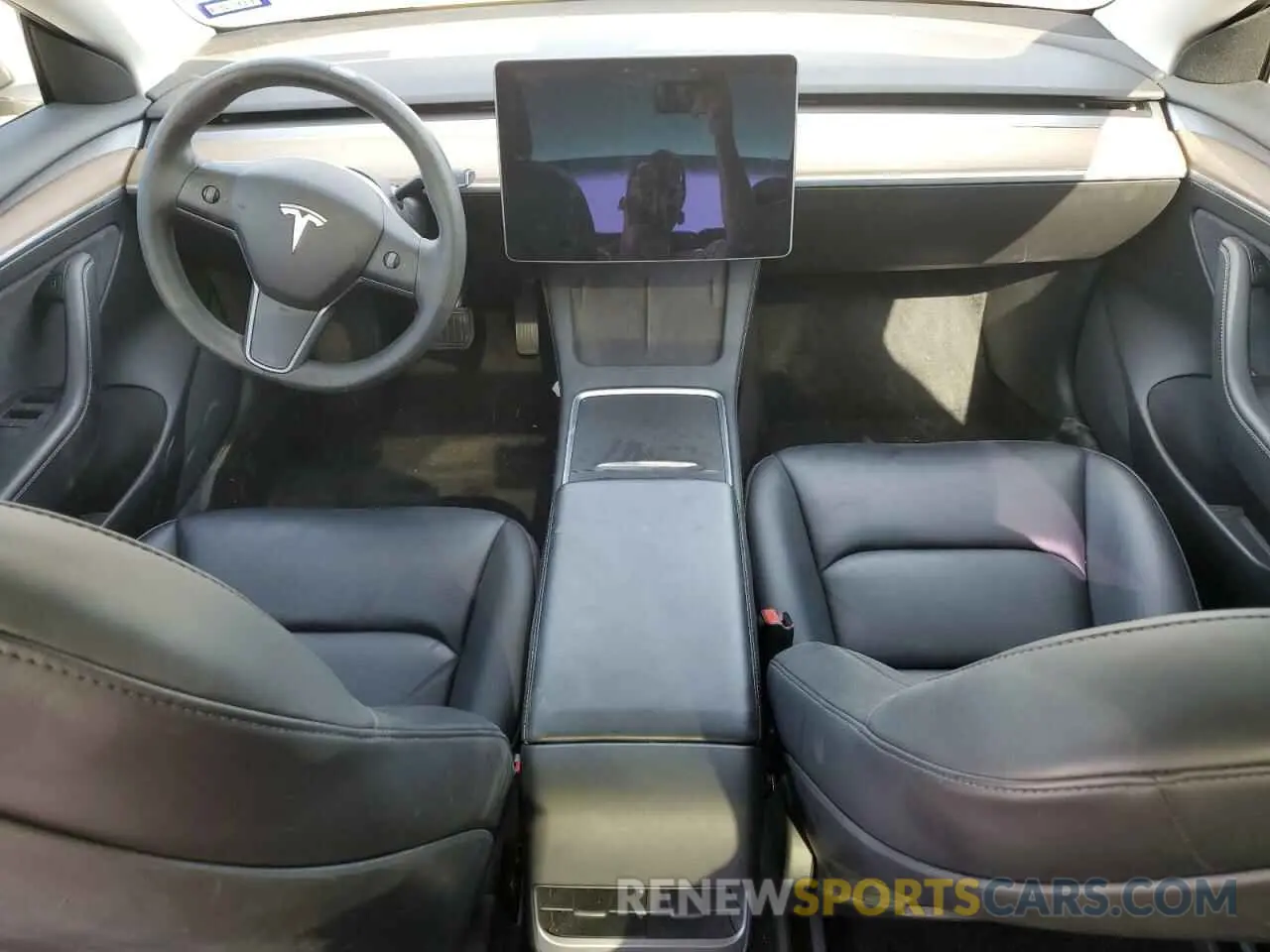 8 fotografías del automóvil dañado 5YJ3E1EA5MF084376 TESLA MODEL 3 2021