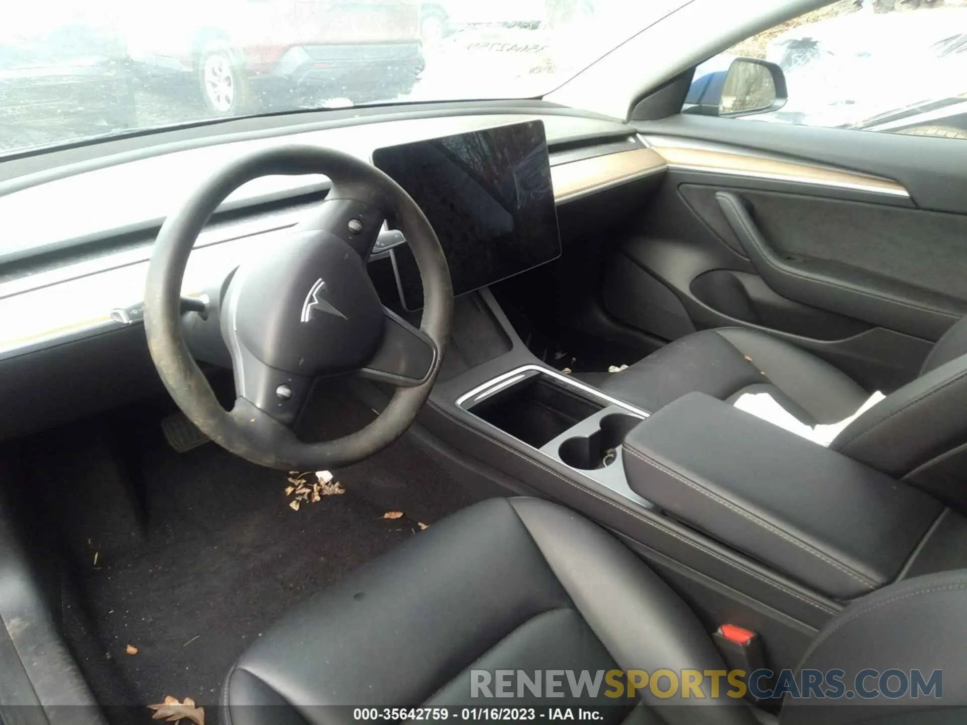 5 fotografías del automóvil dañado 5YJ3E1EA5MF087651 TESLA MODEL 3 2021