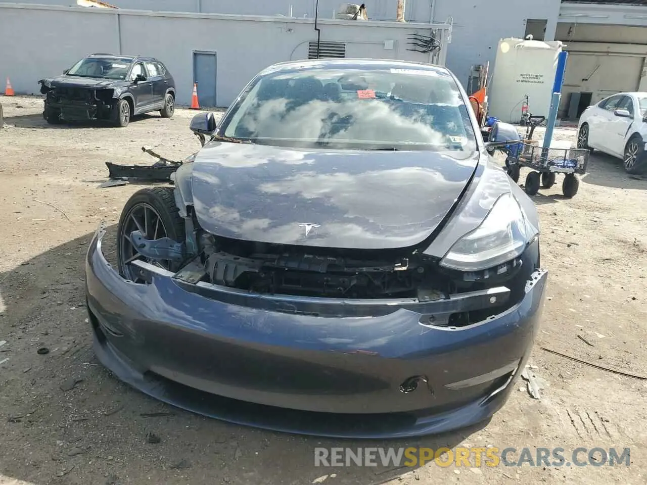 5 fotografías del automóvil dañado 5YJ3E1EA5MF087892 TESLA MODEL 3 2021
