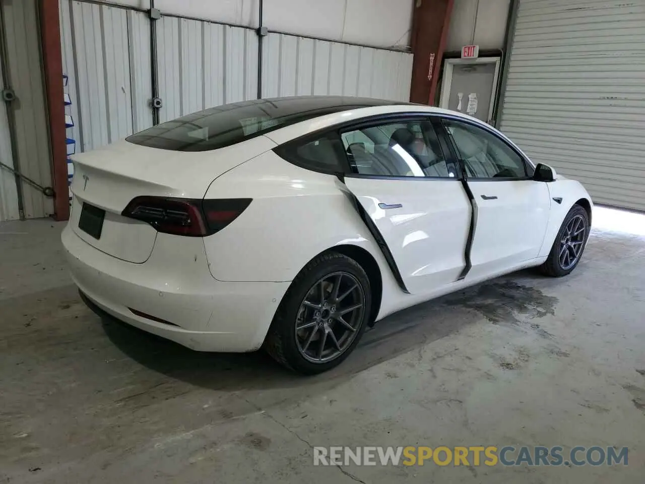 3 fotografías del automóvil dañado 5YJ3E1EA5MF089643 TESLA MODEL 3 2021