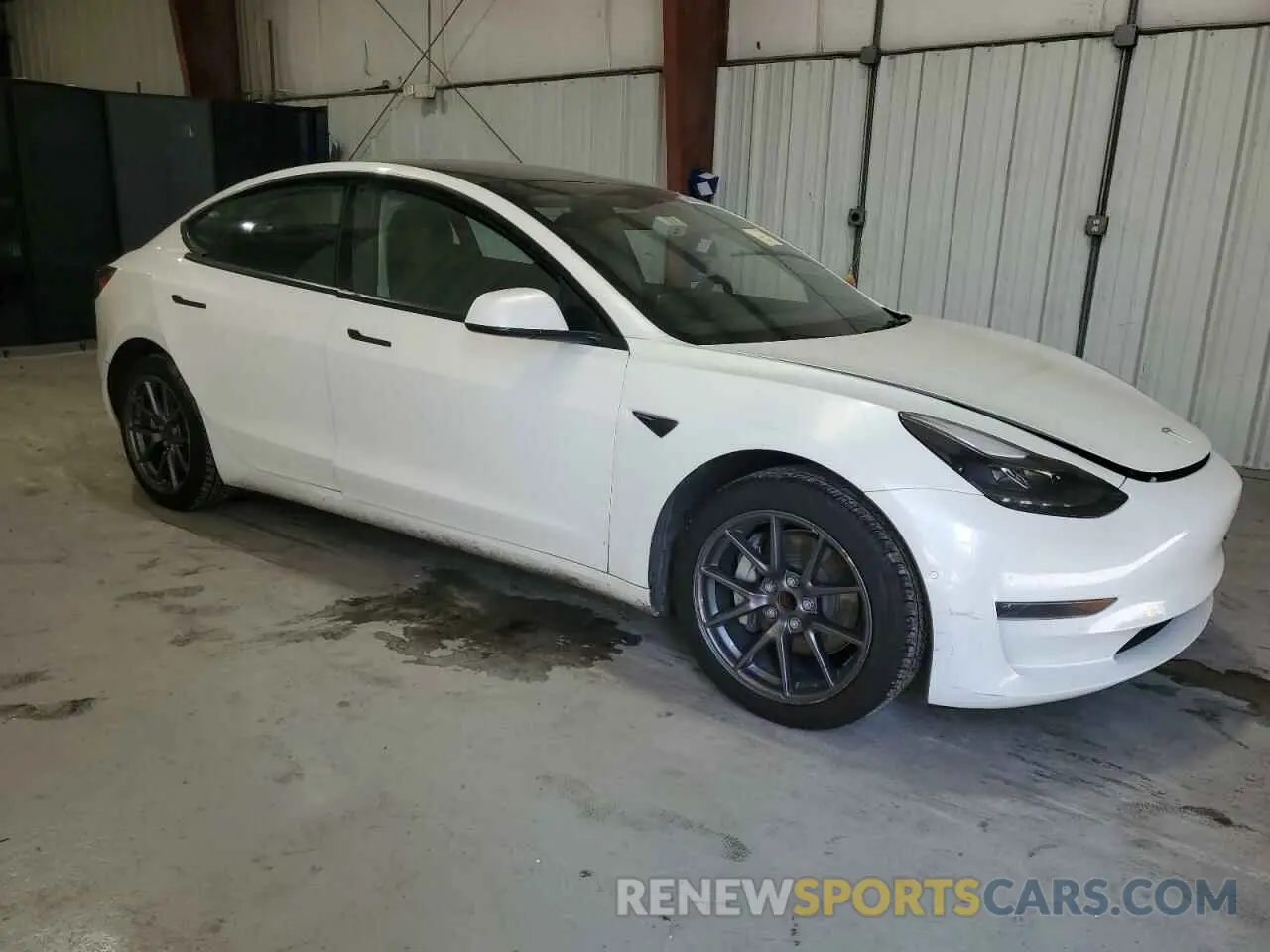 4 fotografías del automóvil dañado 5YJ3E1EA5MF089643 TESLA MODEL 3 2021