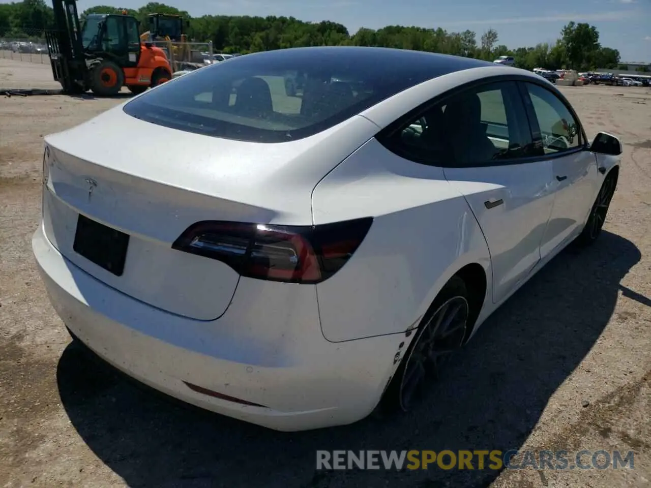 4 fotografías del automóvil dañado 5YJ3E1EA5MF092204 TESLA MODEL 3 2021