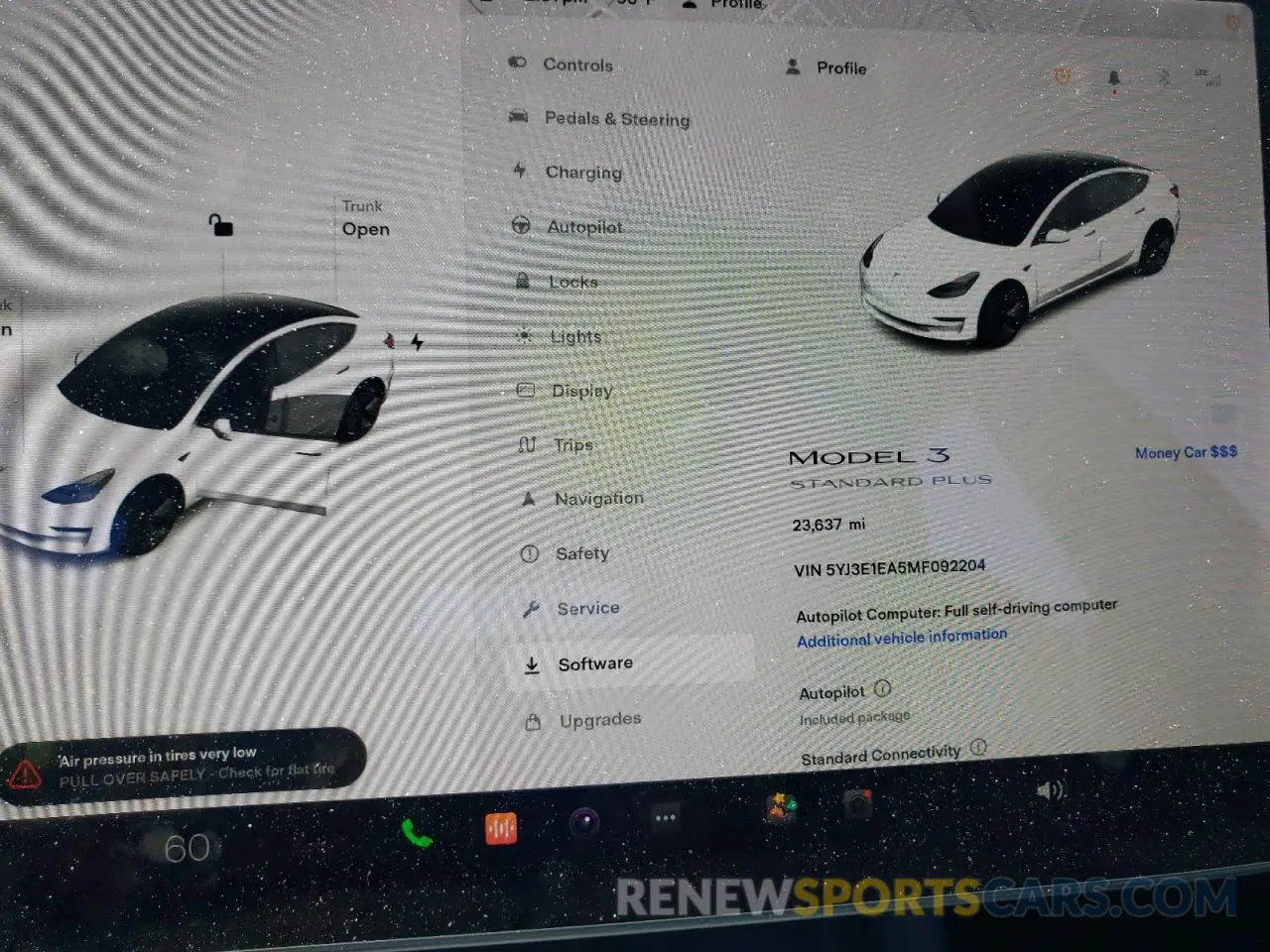 8 fotografías del automóvil dañado 5YJ3E1EA5MF092204 TESLA MODEL 3 2021