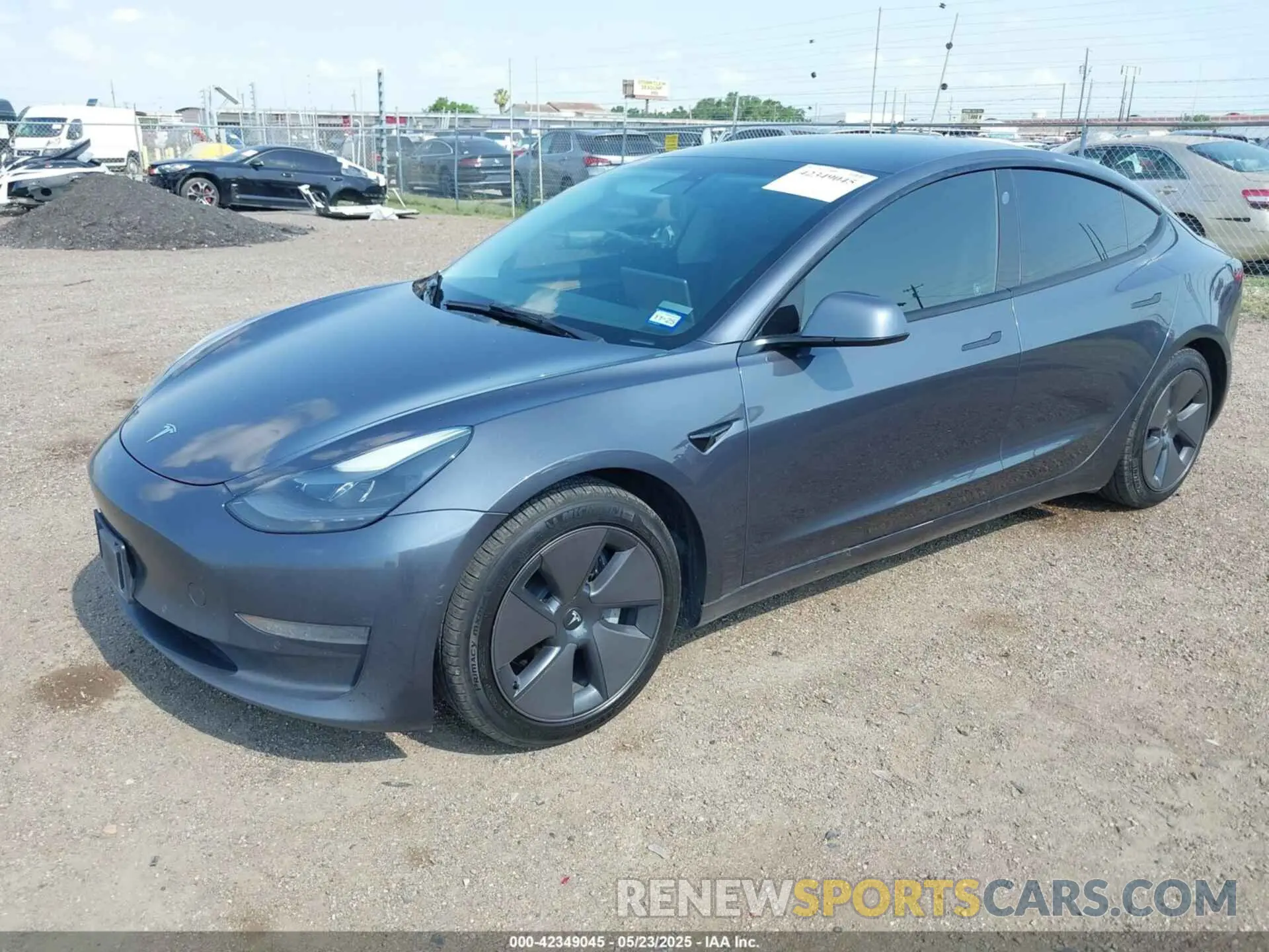 2 fotografías del automóvil dañado 5YJ3E1EA5MF099511 TESLA MODEL 3 2021