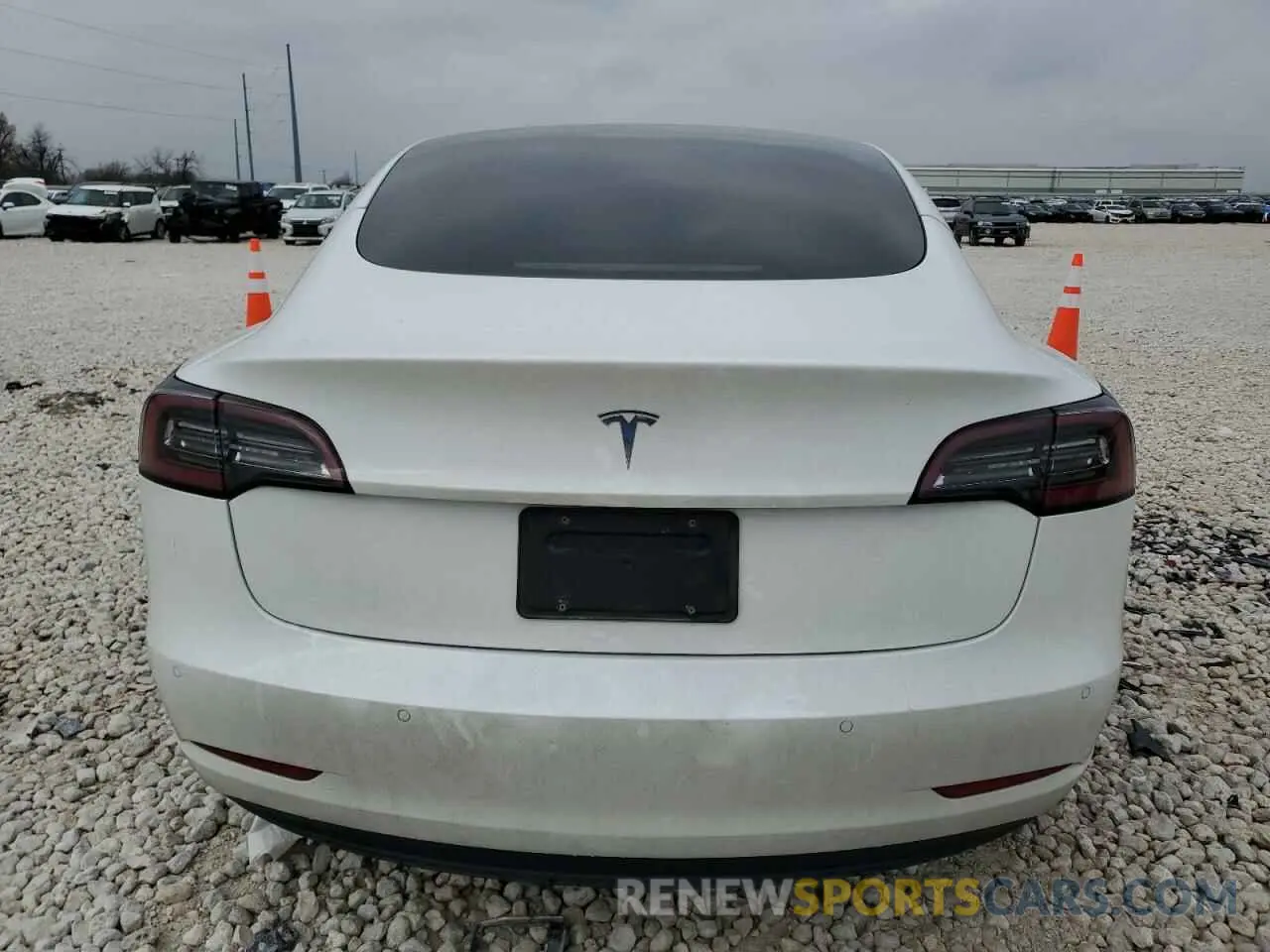 6 fotografías del automóvil dañado 5YJ3E1EA5MF100740 TESLA MODEL 3 2021
