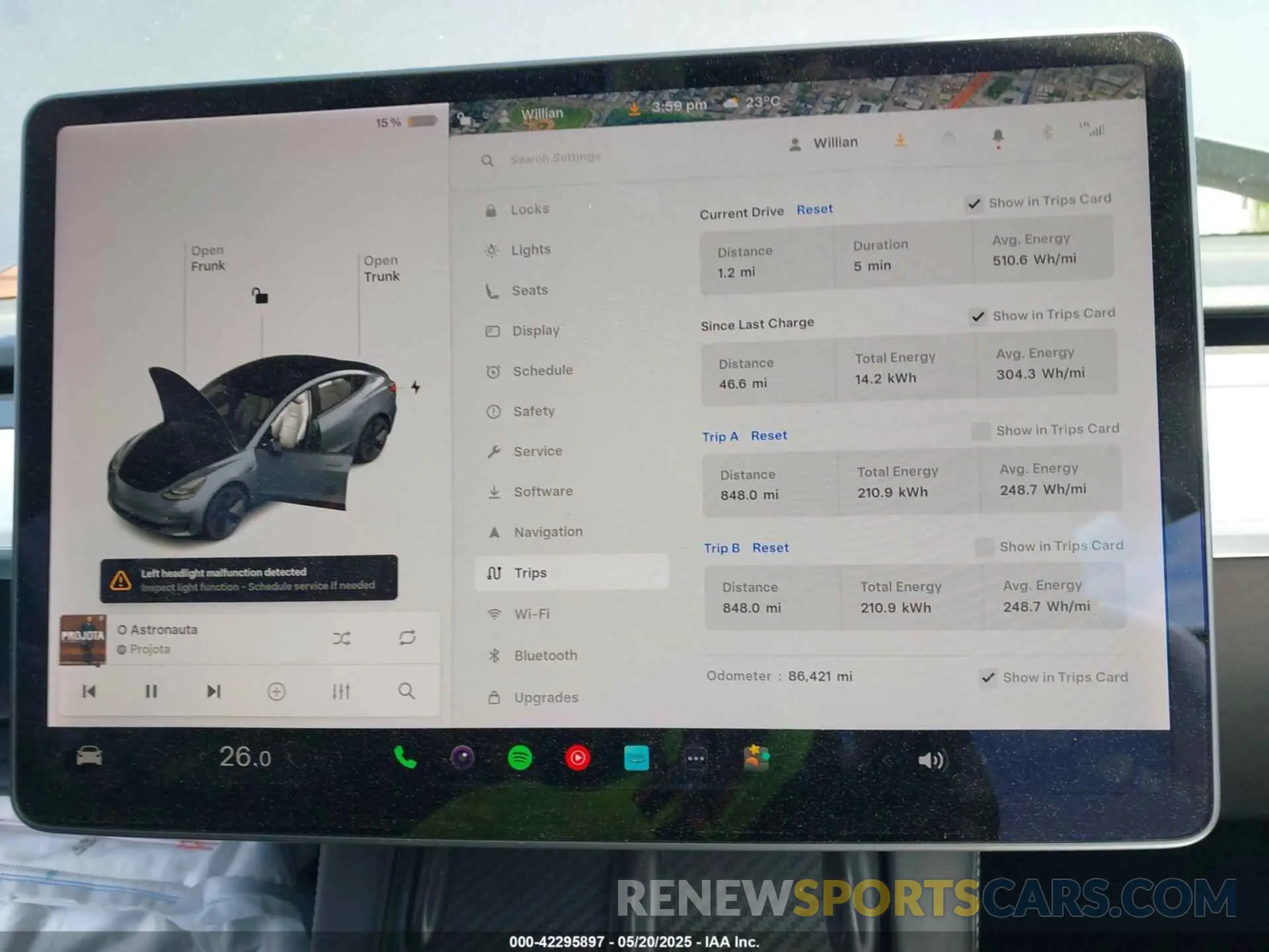 7 fotografías del automóvil dañado 5YJ3E1EA5MF920820 TESLA MODEL 3 2021