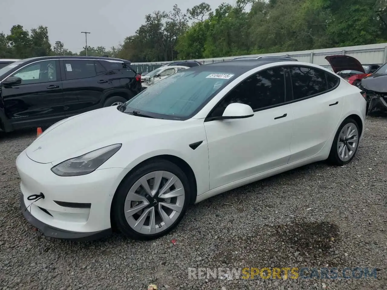 1 fotografías del automóvil dañado 5YJ3E1EA5MF922132 TESLA MODEL 3 2021