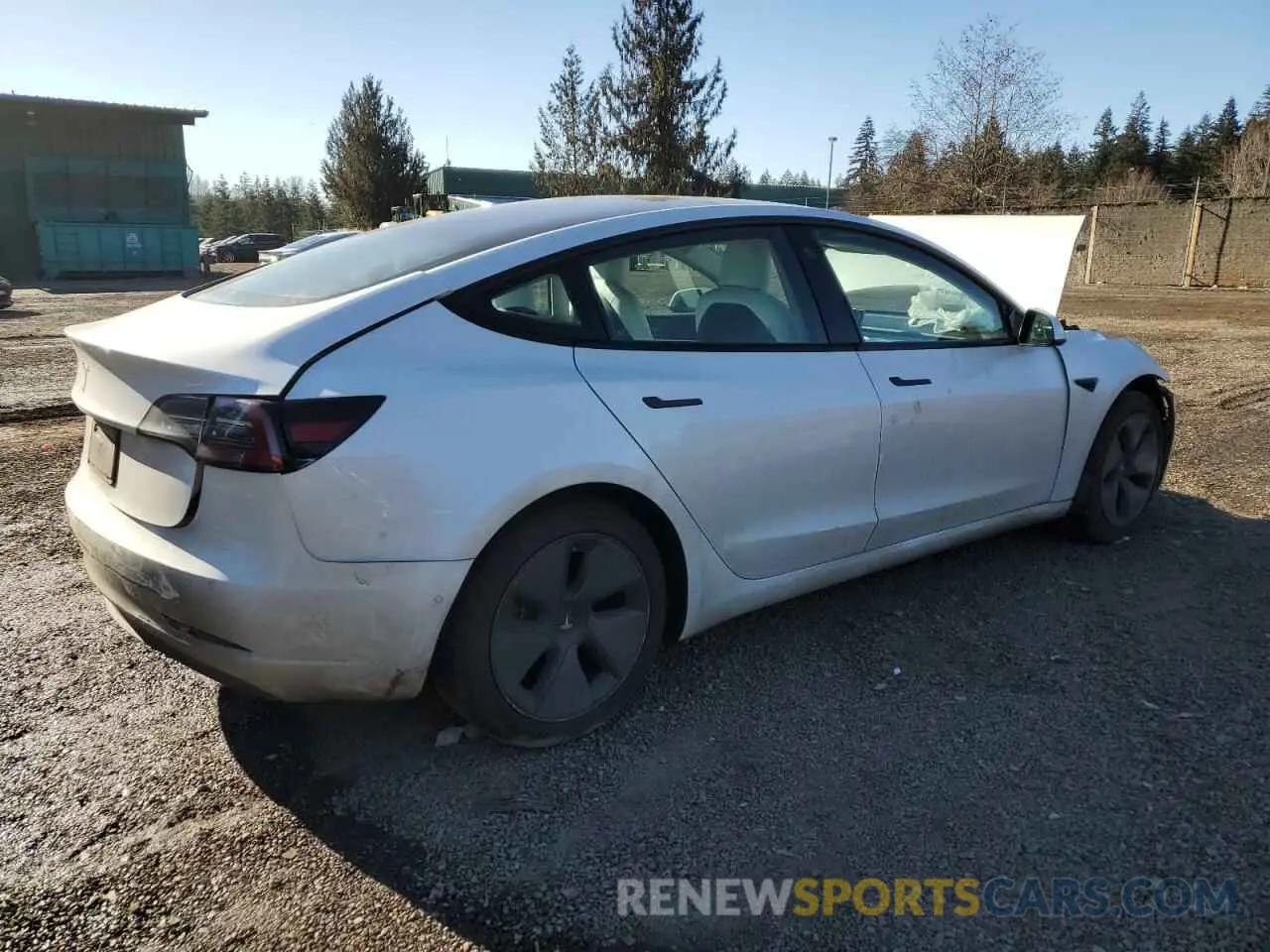 3 fotografías del automóvil dañado 5YJ3E1EA5MF928934 TESLA MODEL 3 2021