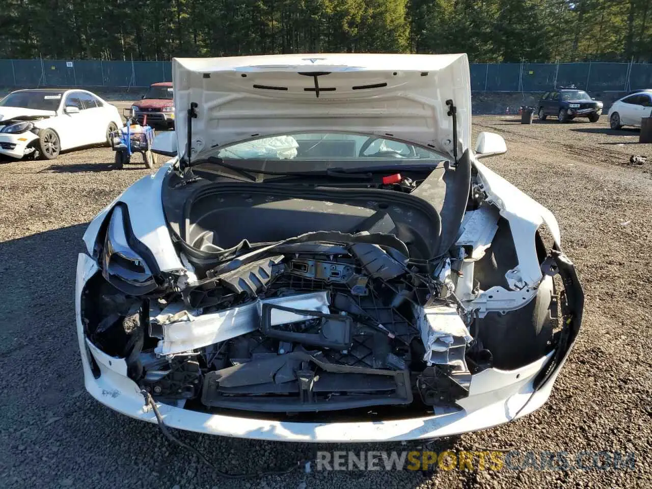 5 fotografías del automóvil dañado 5YJ3E1EA5MF928934 TESLA MODEL 3 2021