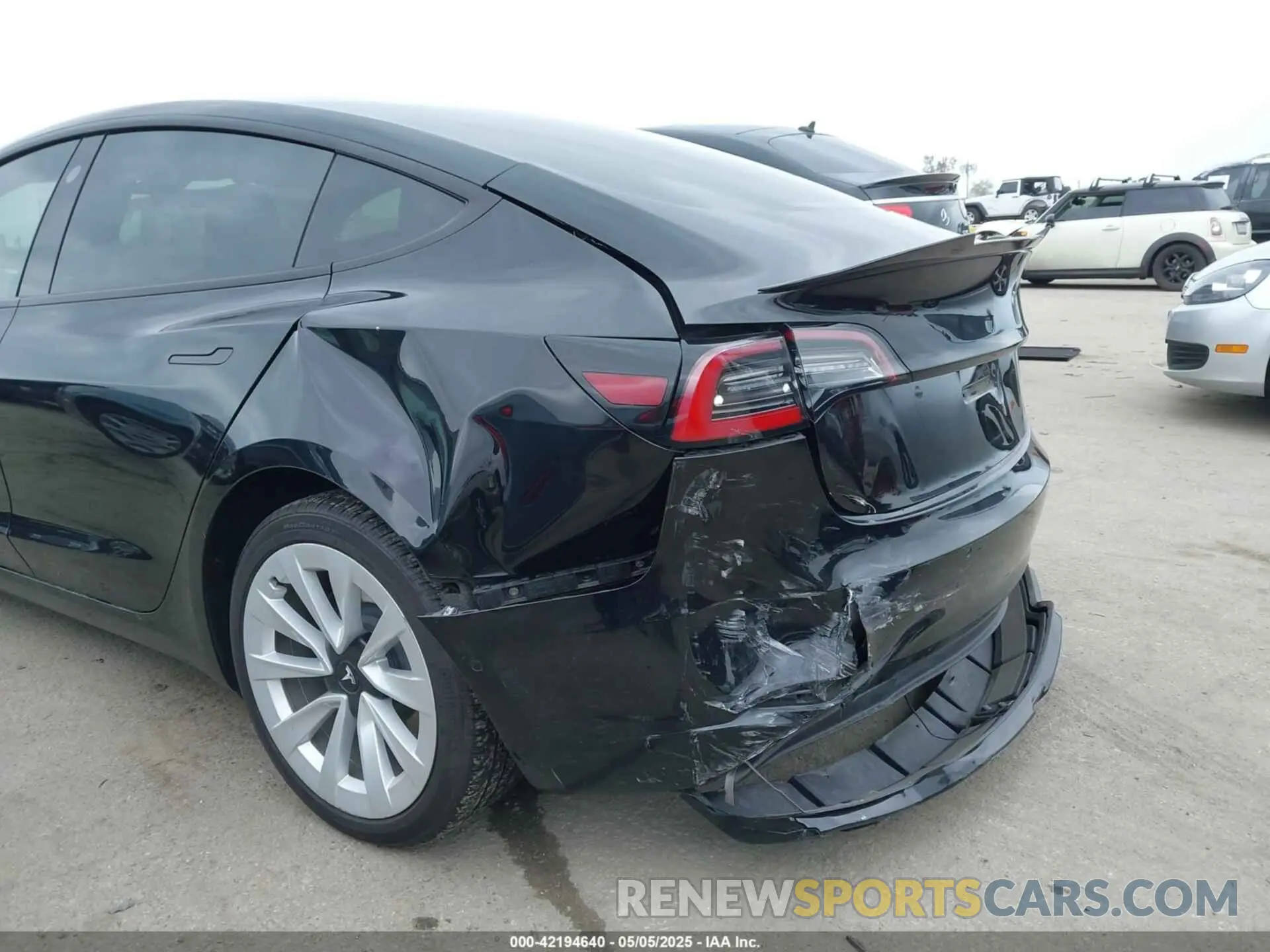 6 fotografías del automóvil dañado 5YJ3E1EA5MF938928 TESLA MODEL 3 2021