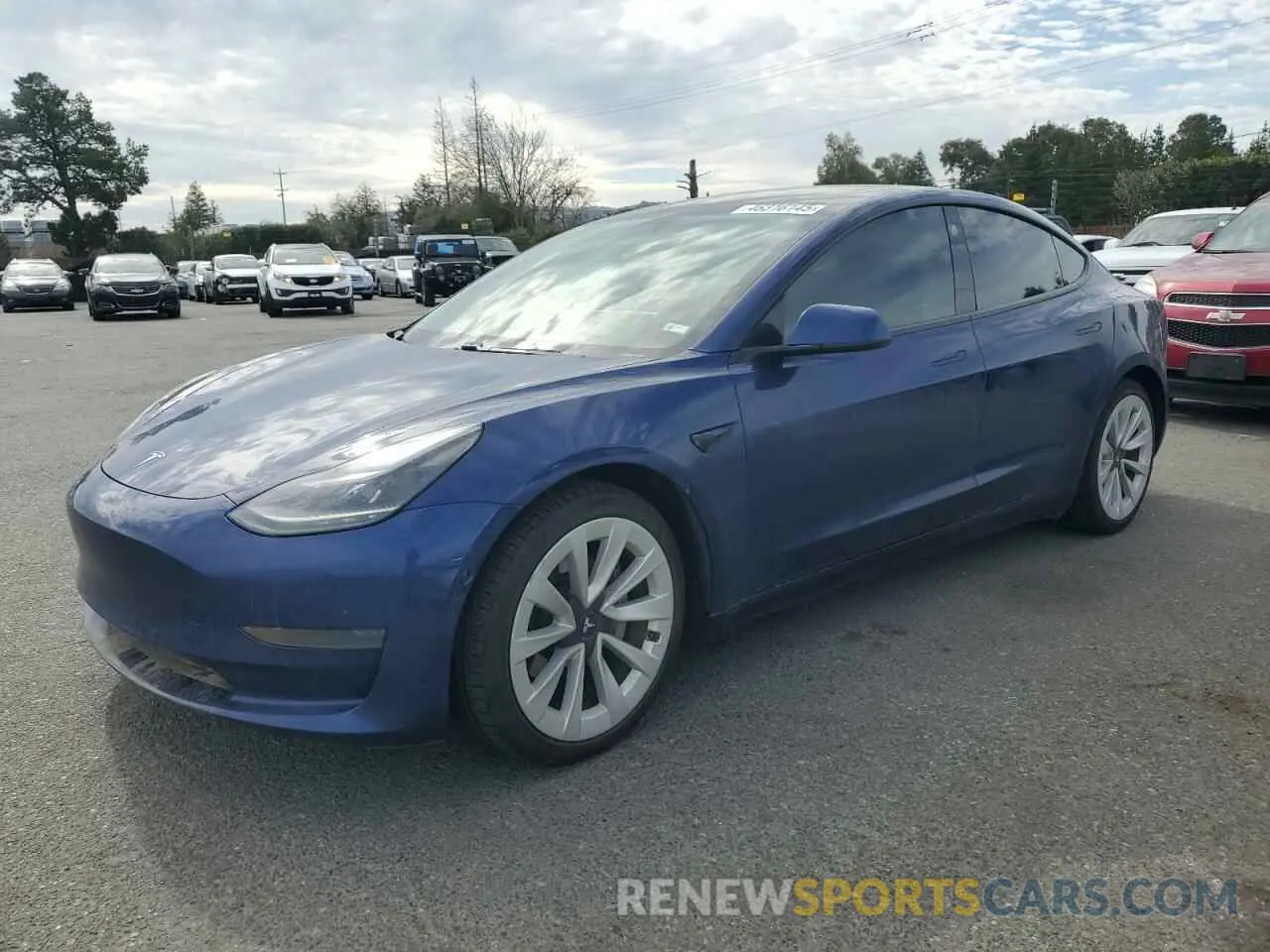 1 fotografías del automóvil dañado 5YJ3E1EA5MF941571 TESLA MODEL 3 2021