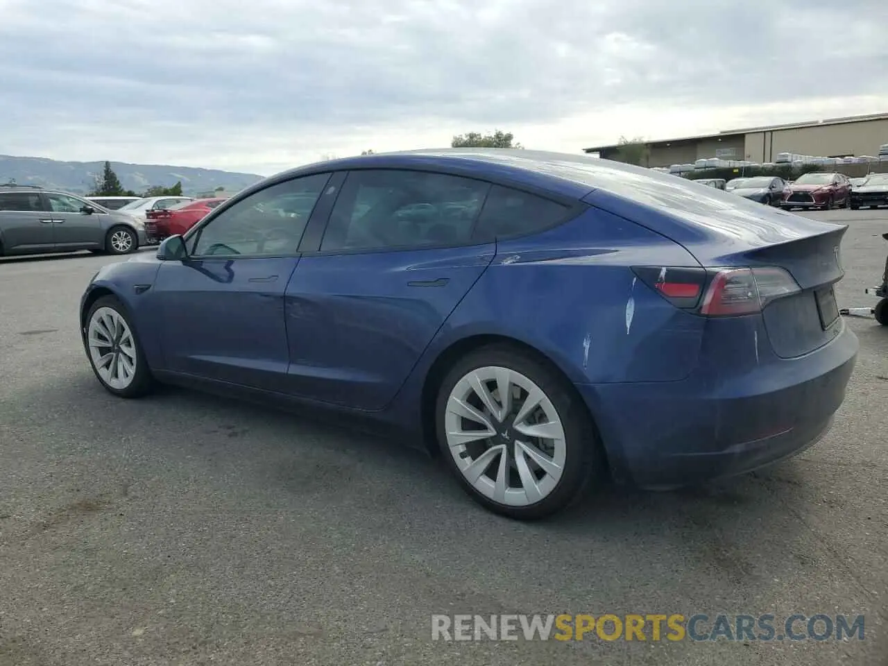 2 fotografías del automóvil dañado 5YJ3E1EA5MF941571 TESLA MODEL 3 2021