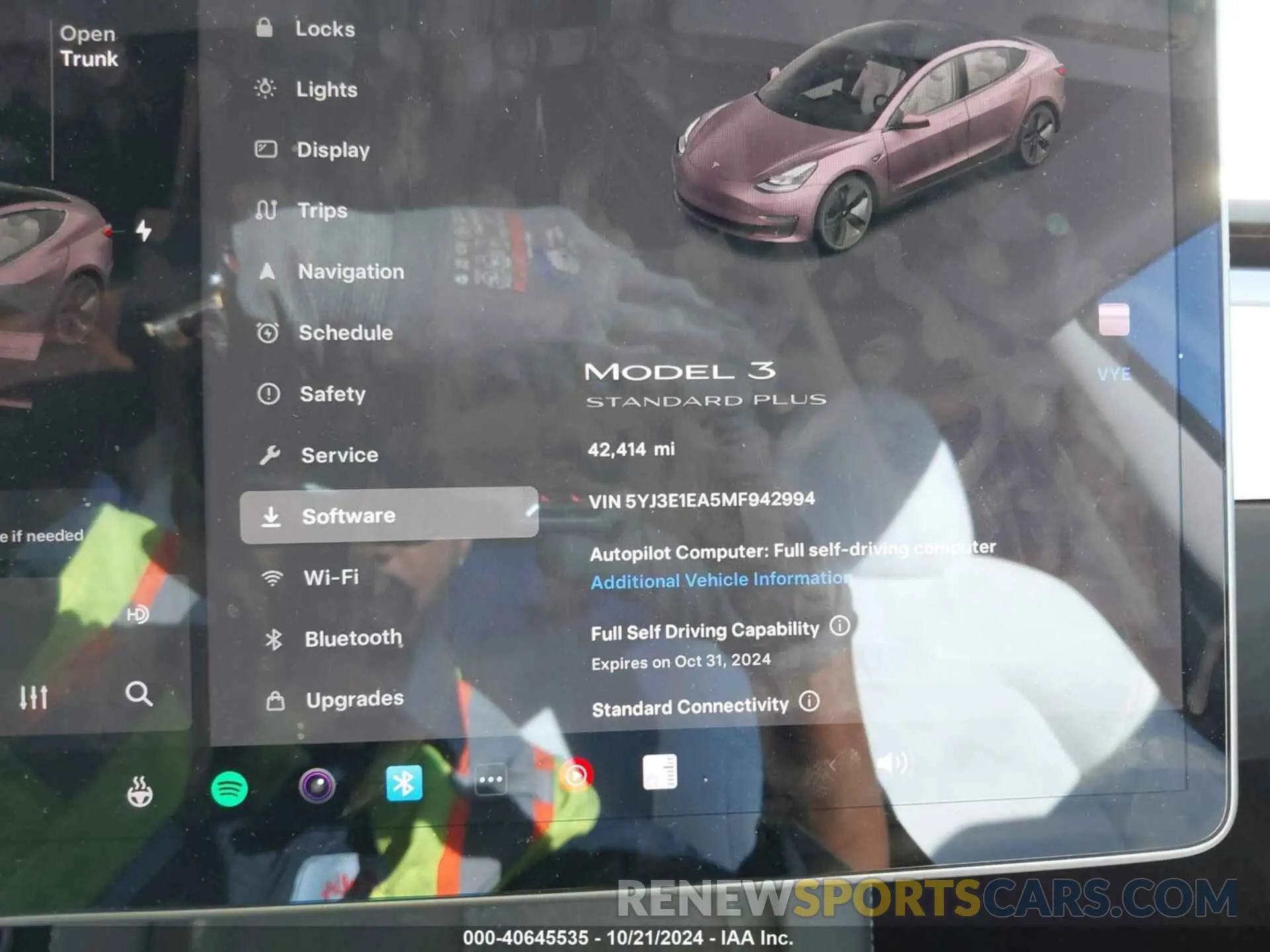 7 fotografías del automóvil dañado 5YJ3E1EA5MF942994 TESLA MODEL 3 2021