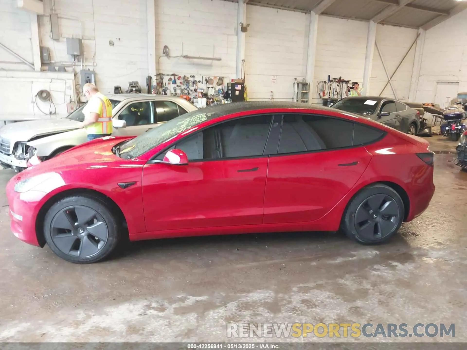 13 fotografías del automóvil dañado 5YJ3E1EA5MF955633 TESLA MODEL 3 2021