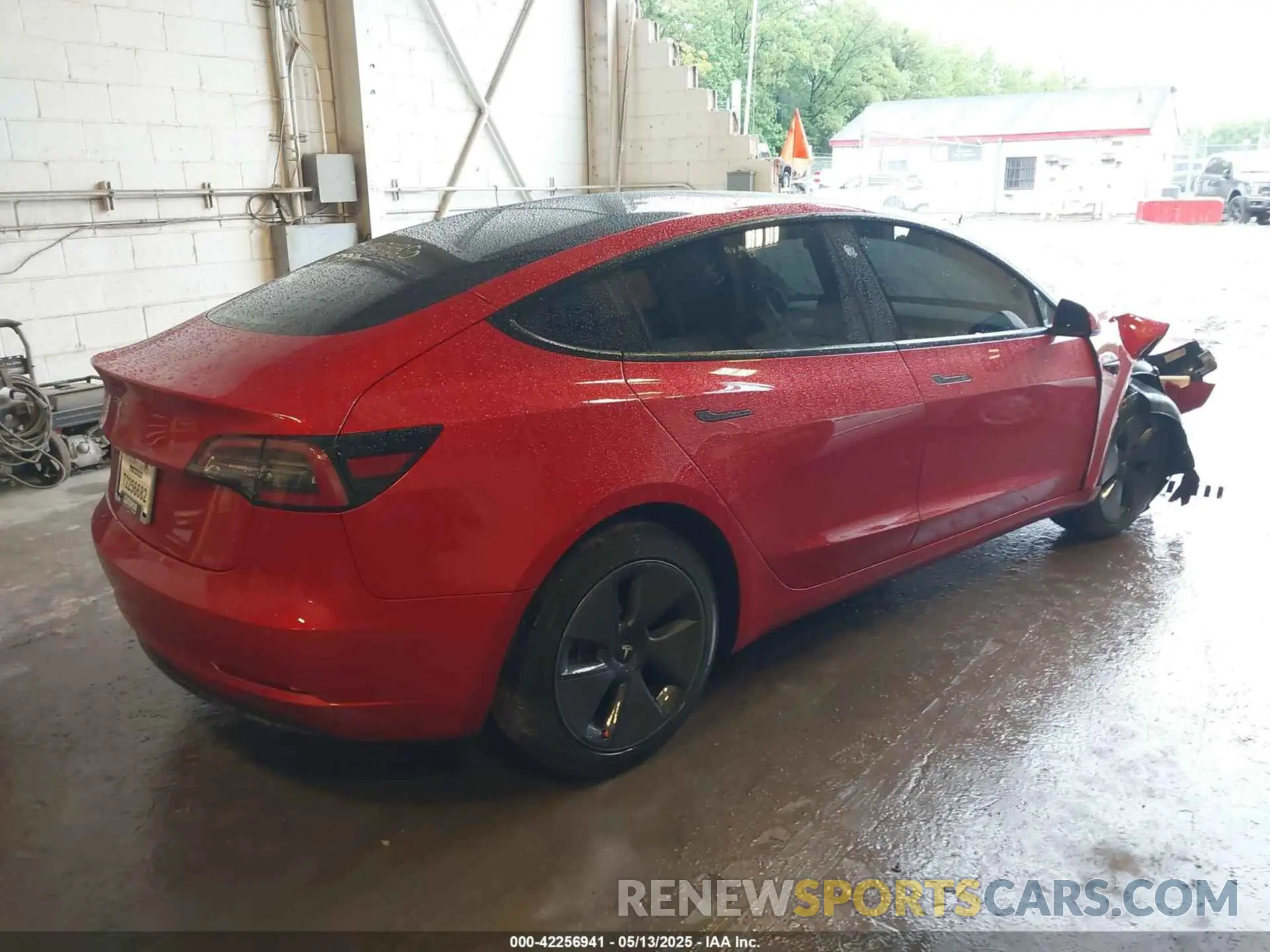 4 fotografías del automóvil dañado 5YJ3E1EA5MF955633 TESLA MODEL 3 2021