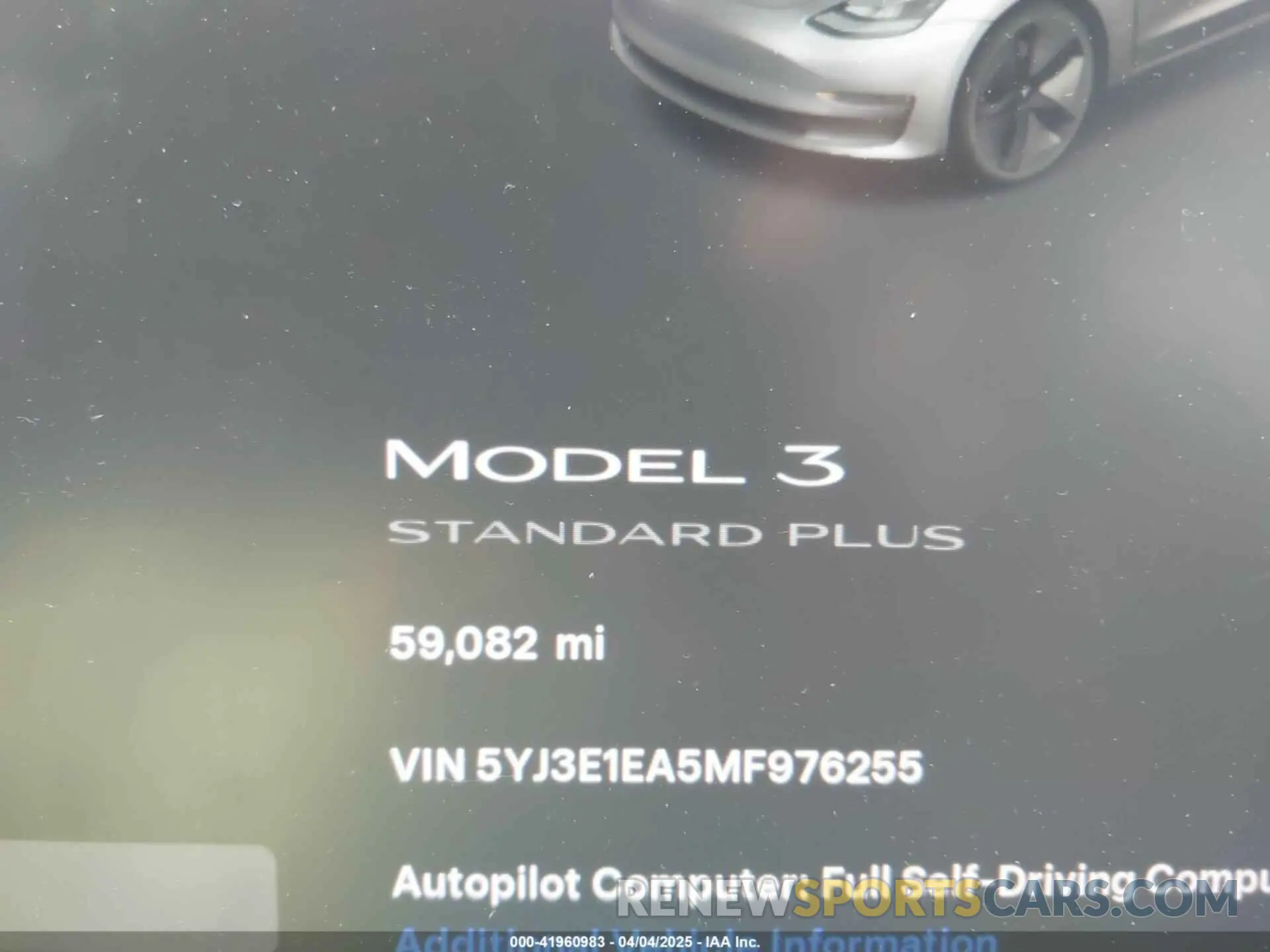 14 fotografías del automóvil dañado 5YJ3E1EA5MF976255 TESLA MODEL 3 2021