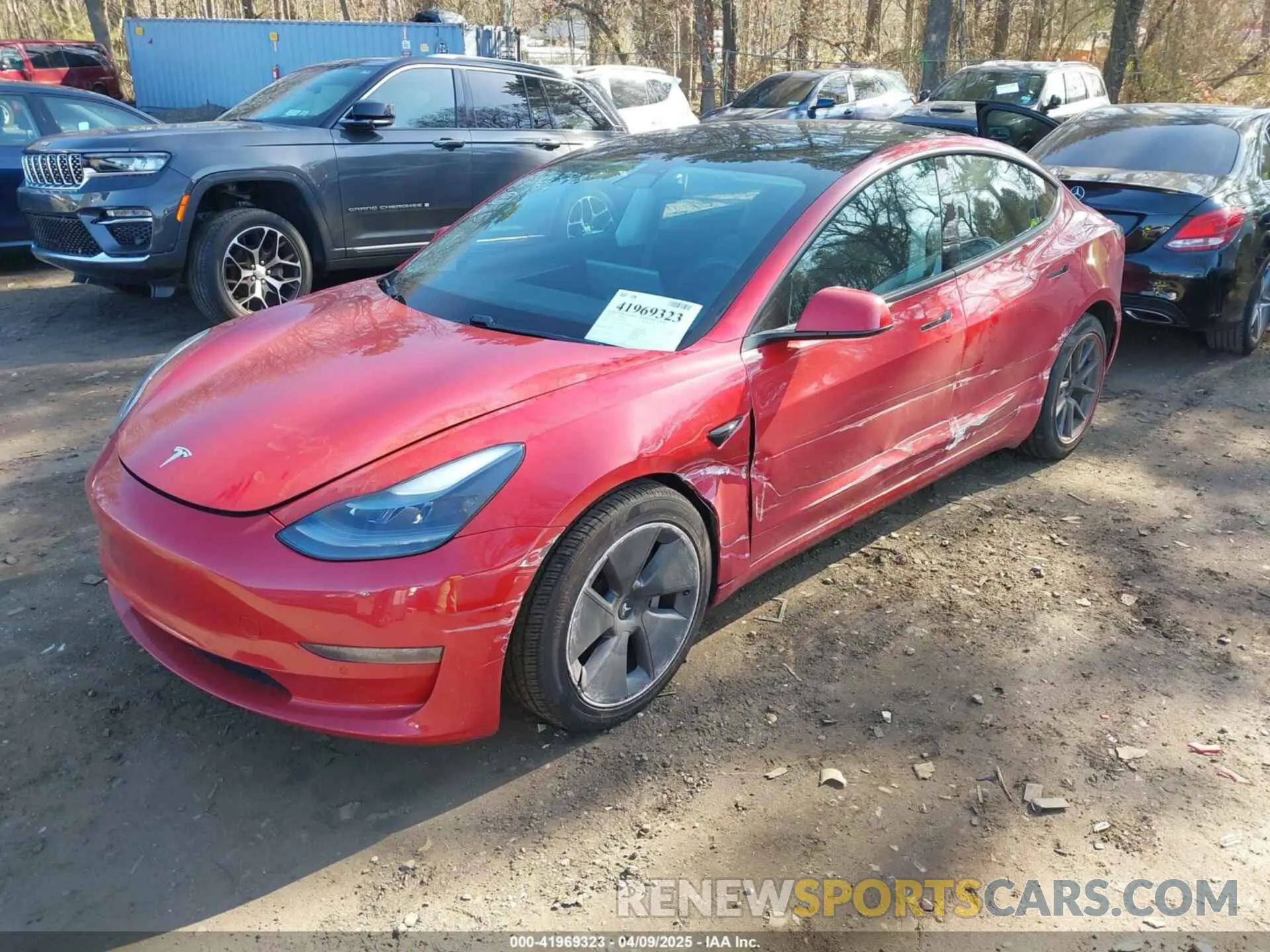 6 fotografías del automóvil dañado 5YJ3E1EA5MF992049 TESLA MODEL 3 2021