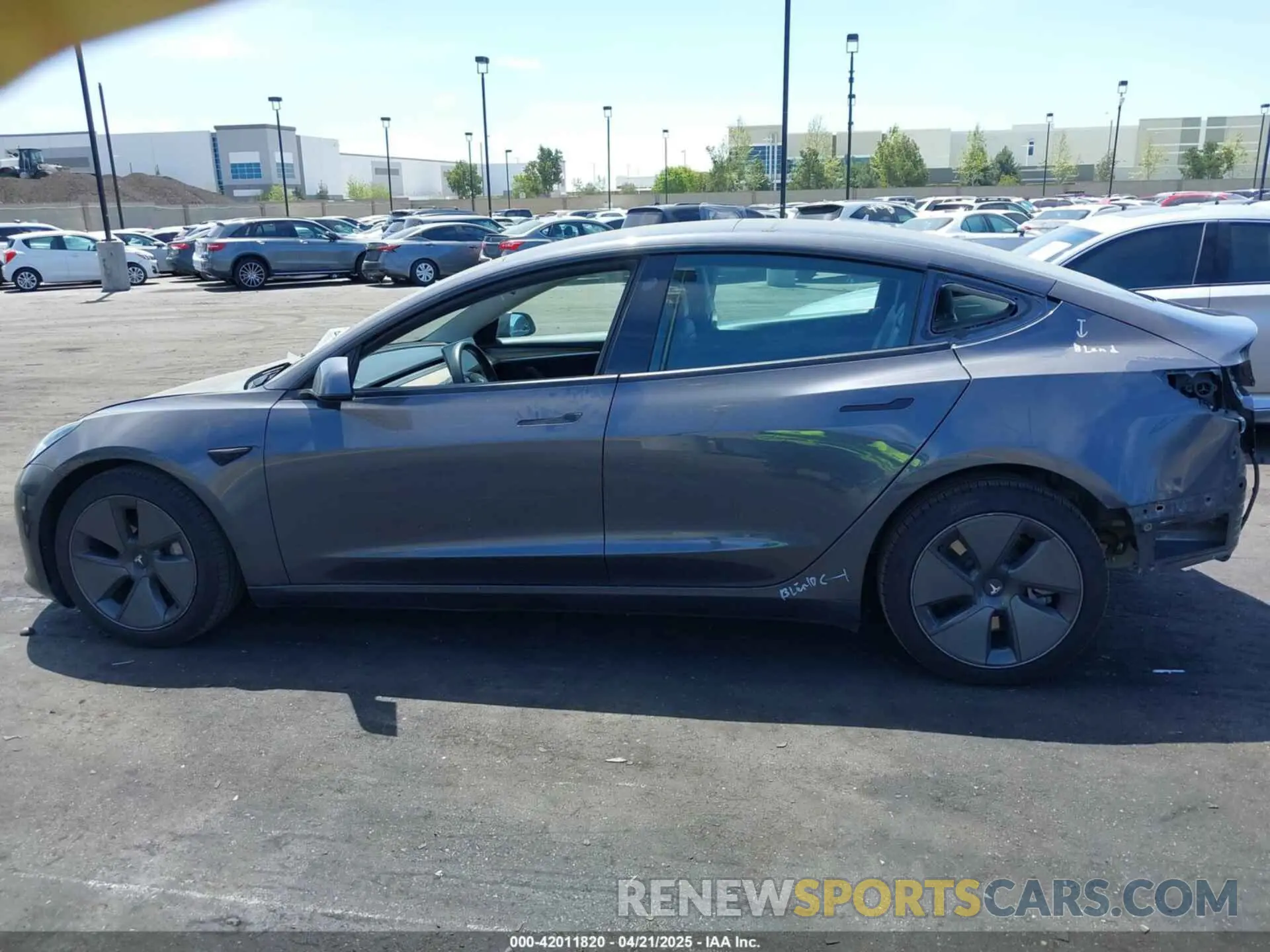 15 fotografías del automóvil dañado 5YJ3E1EA6MF006544 TESLA MODEL 3 2021