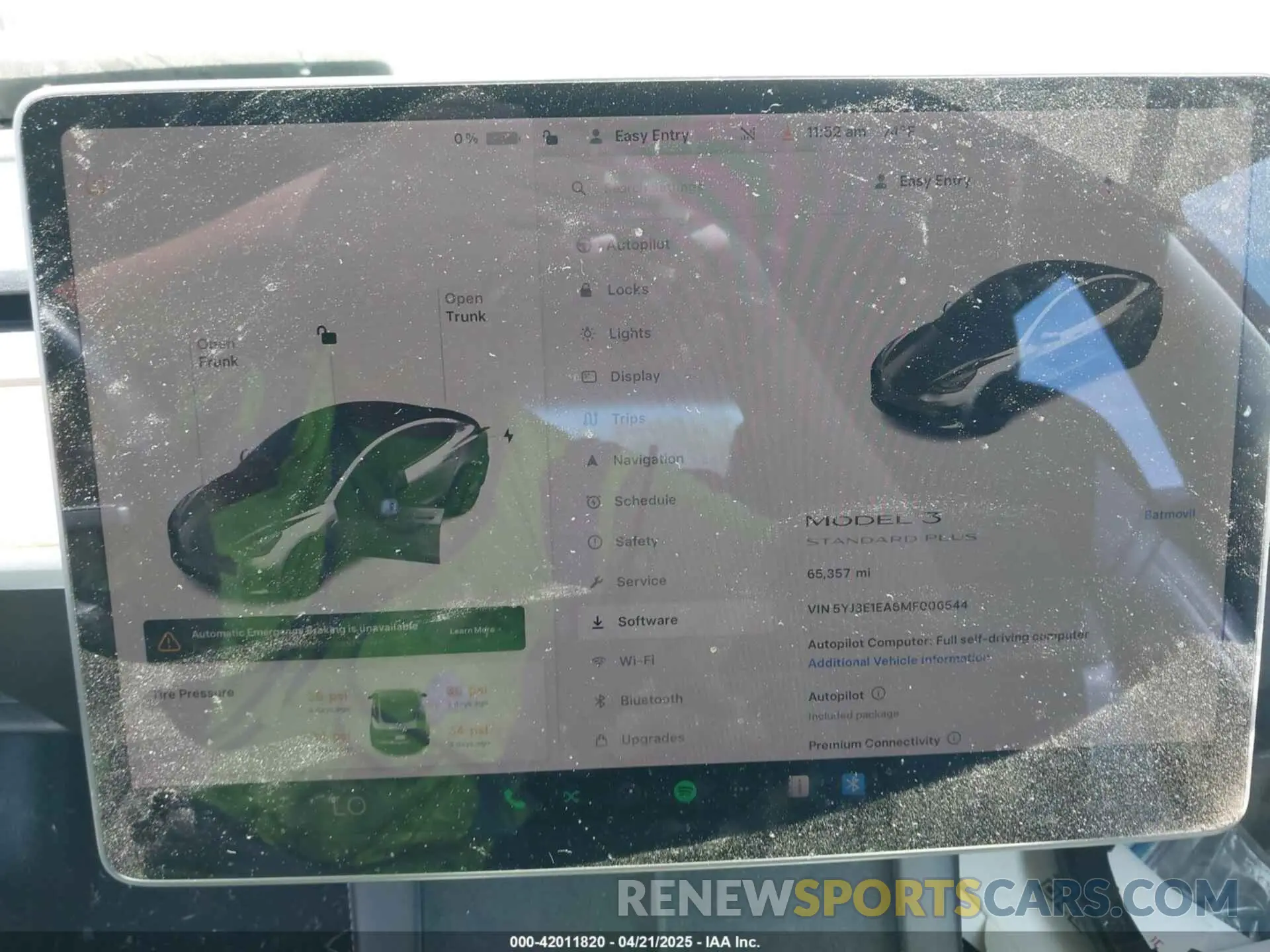 16 fotografías del automóvil dañado 5YJ3E1EA6MF006544 TESLA MODEL 3 2021