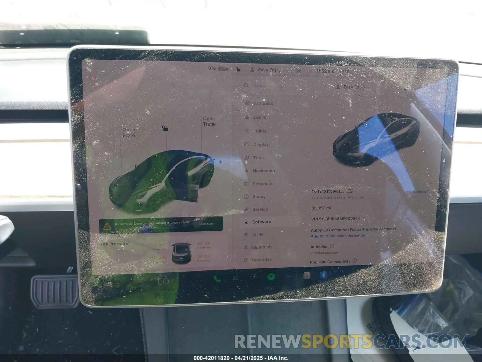 19 fotografías del automóvil dañado 5YJ3E1EA6MF006544 TESLA MODEL 3 2021