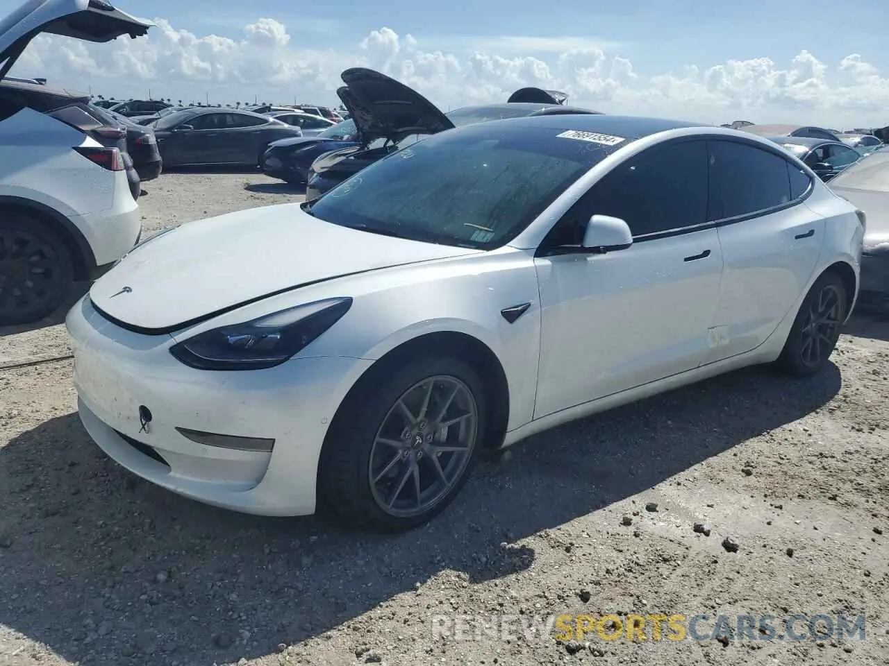 1 fotografías del automóvil dañado 5YJ3E1EA6MF047210 TESLA MODEL 3 2021