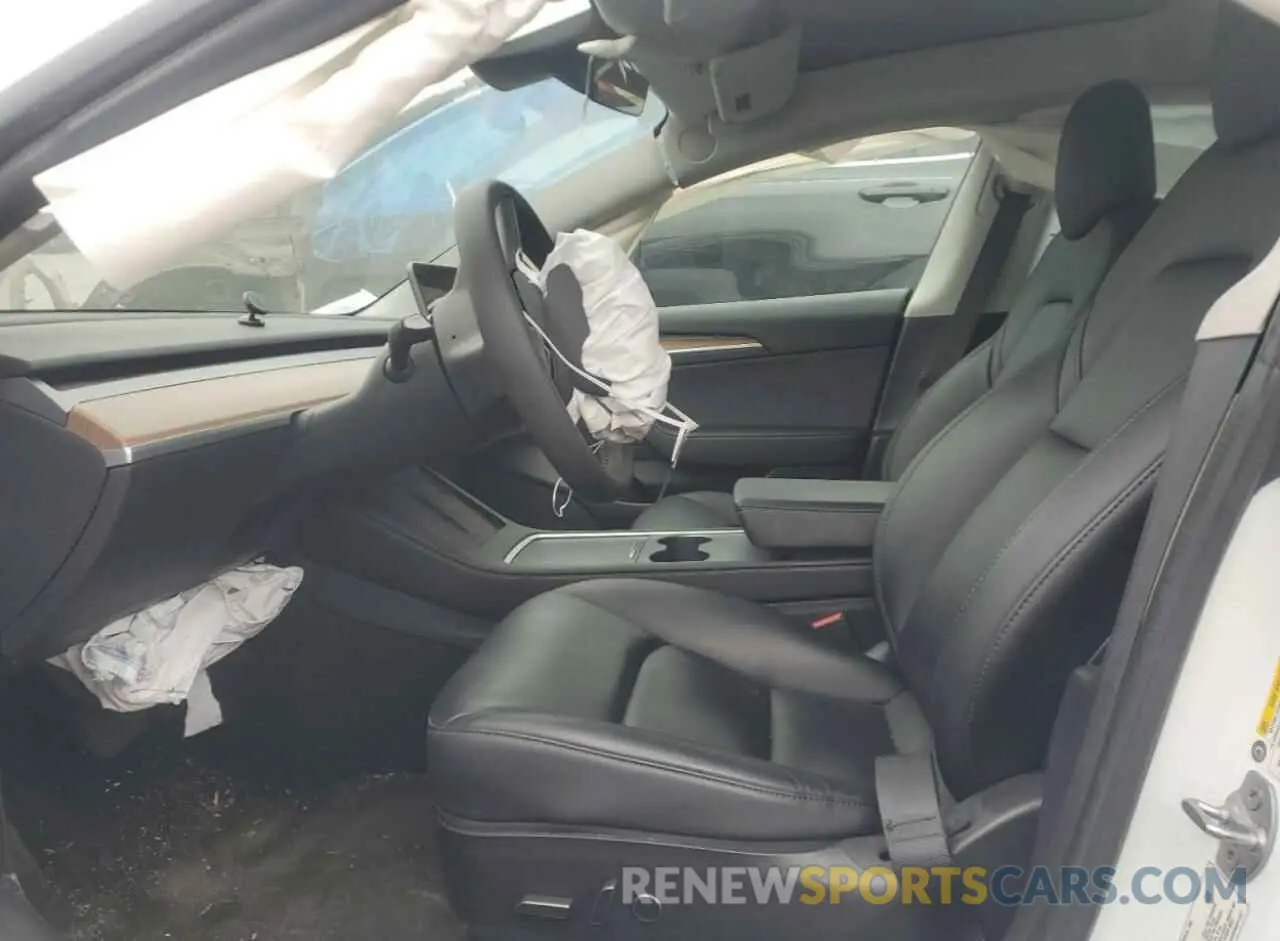 7 fotografías del automóvil dañado 5YJ3E1EA6MF048261 TESLA MODEL 3 2021
