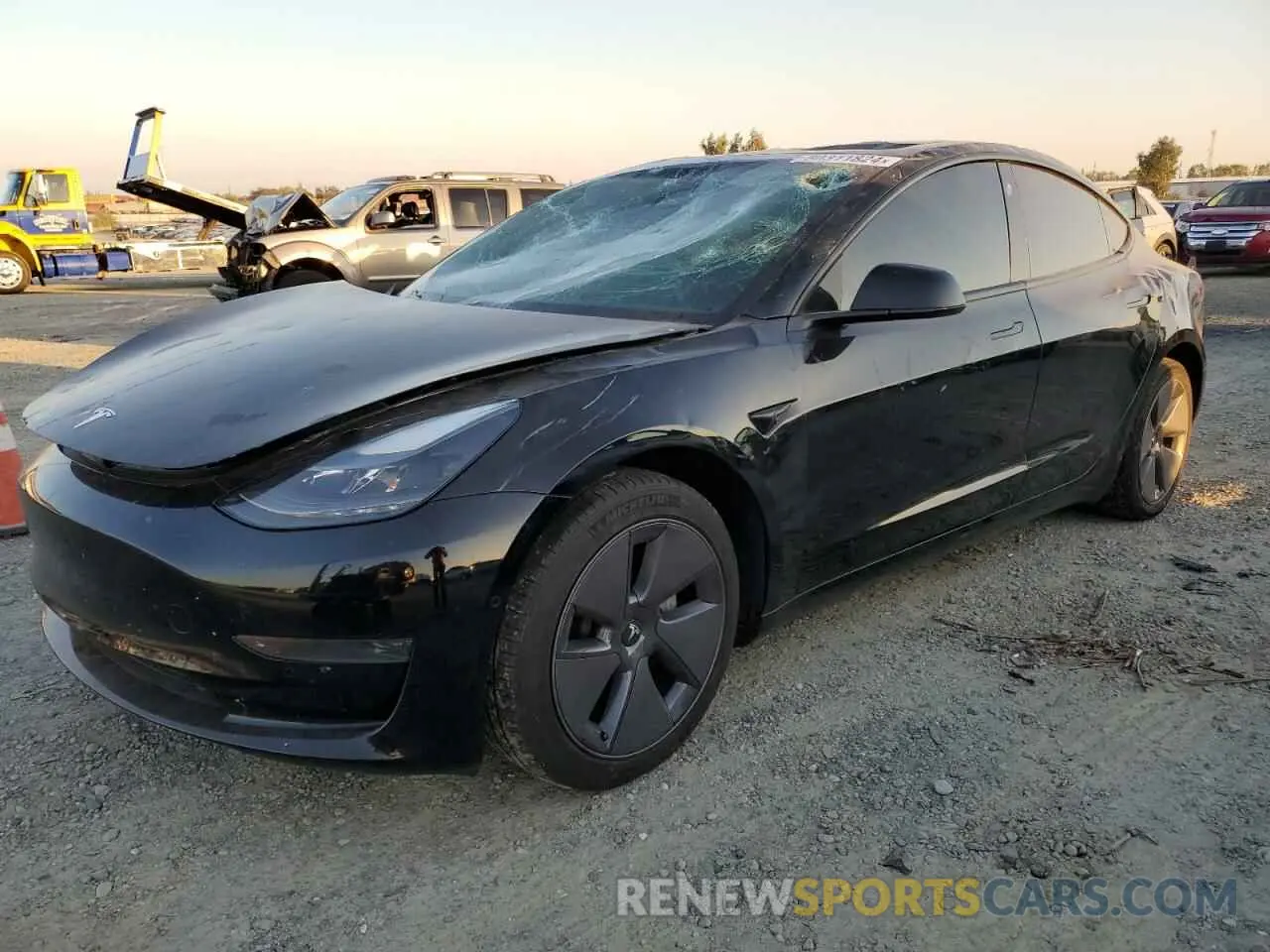 1 fotografías del automóvil dañado 5YJ3E1EA6MF067098 TESLA MODEL 3 2021