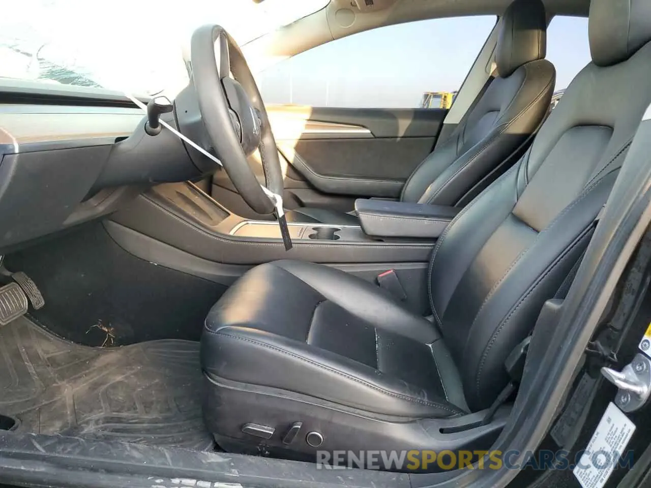 7 fotografías del automóvil dañado 5YJ3E1EA6MF067098 TESLA MODEL 3 2021