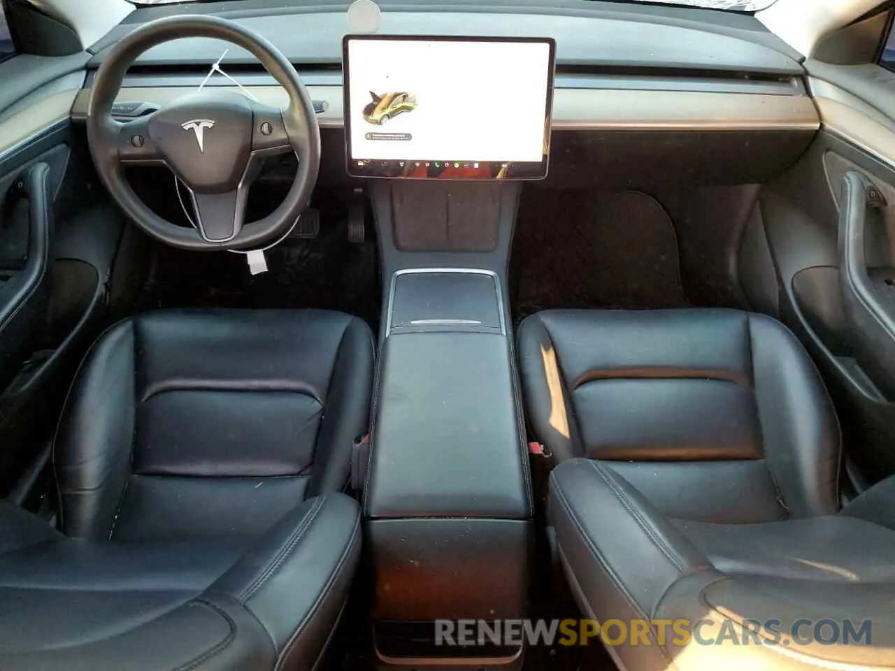 8 fotografías del automóvil dañado 5YJ3E1EA6MF067098 TESLA MODEL 3 2021